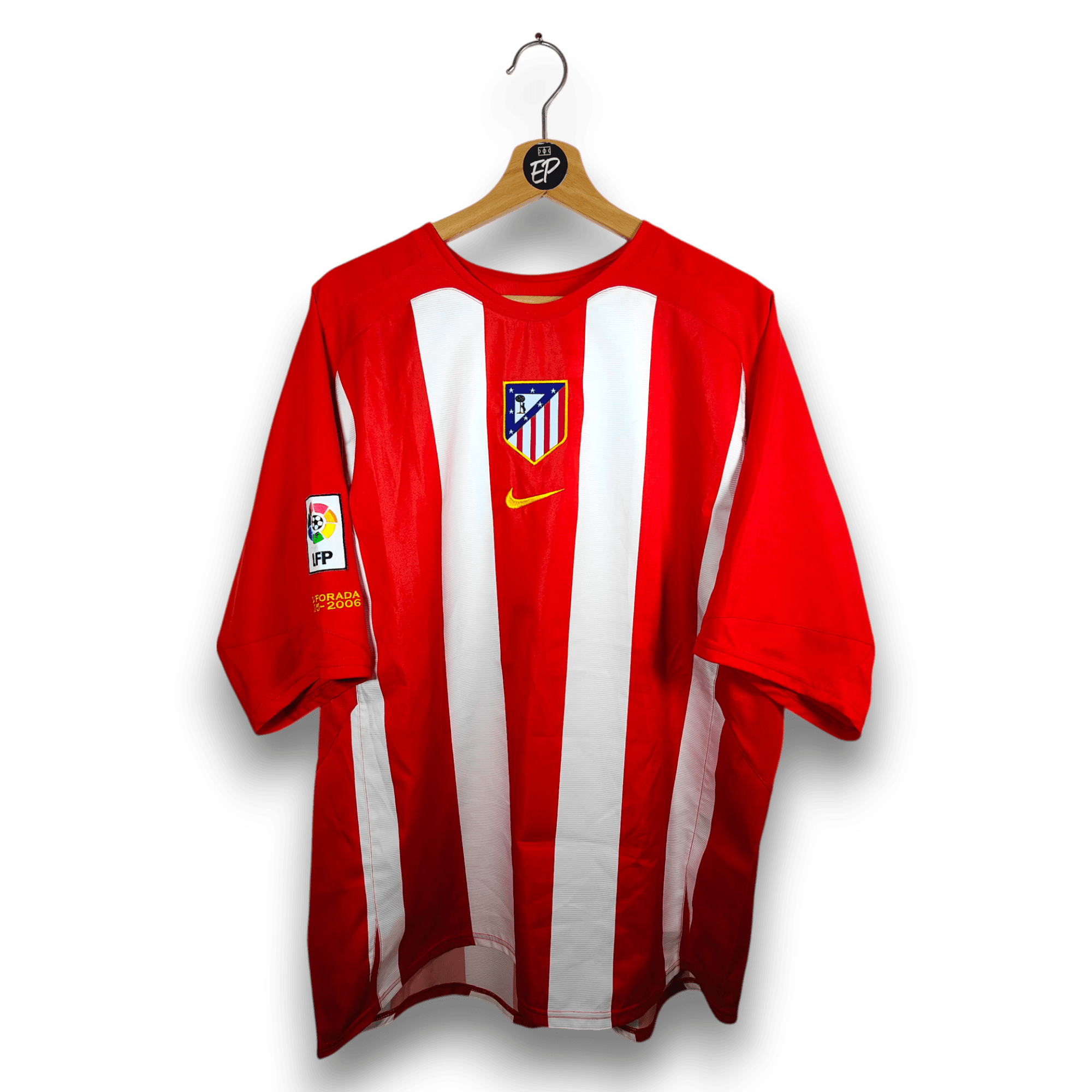2005 - 06 Atletico Madrid Home Shirt Torres 9 - 9/10 - (XL) - Eternal Pitch
