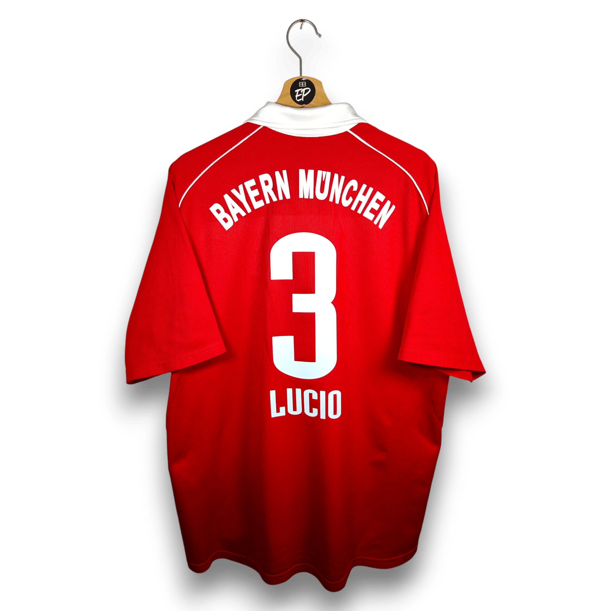 2005 - 06 Bayern Munich Home Shirt Lucio 3 - 9.5/10 - (XL) - Eternal Pitch