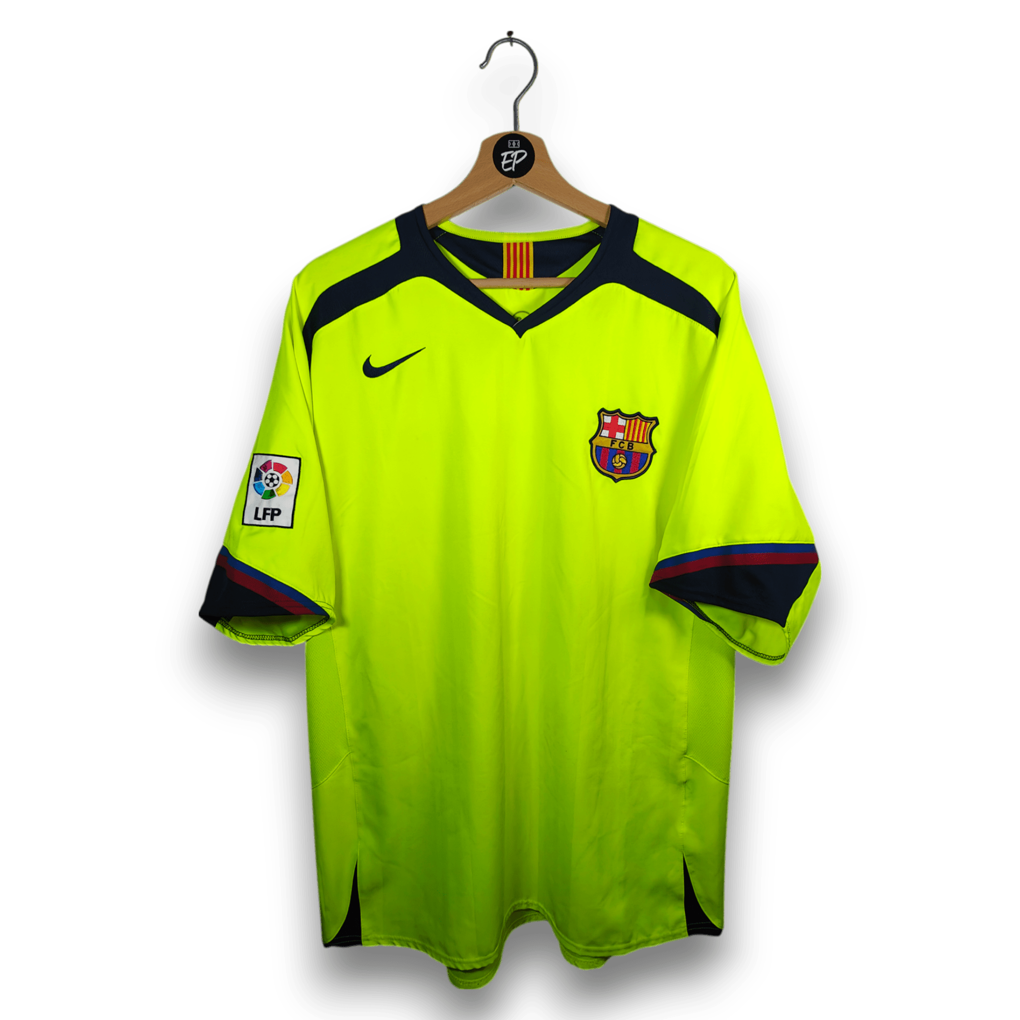 2005 - 06 FC Barcelona Away Shirt Ronaldinho 10 - 8.5/10 - (XL) - Eternal Pitch