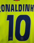 2005 - 06 FC Barcelona Away Shirt Ronaldinho 10 - 9/10 - (M) - Eternal Pitch