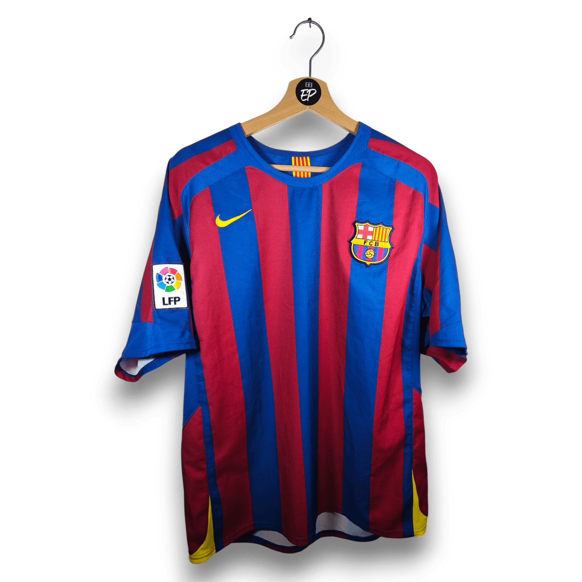 2005 - 06 FC Barcelona Home Shirt Ronaldinho 10 - 9/10 - (M) - Eternal Pitch