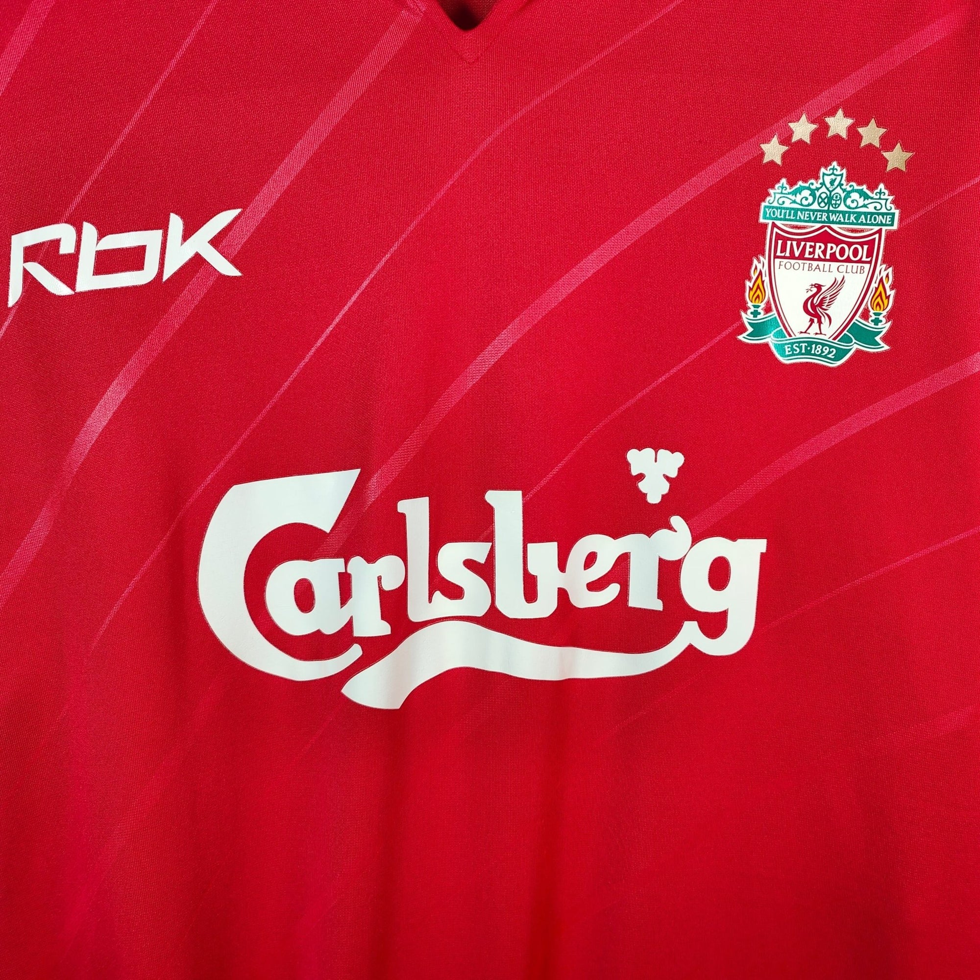 2005 - 06 Liverpool Home Shirt Gerrard 8 - 9/10 - (XL) - Eternal Pitch