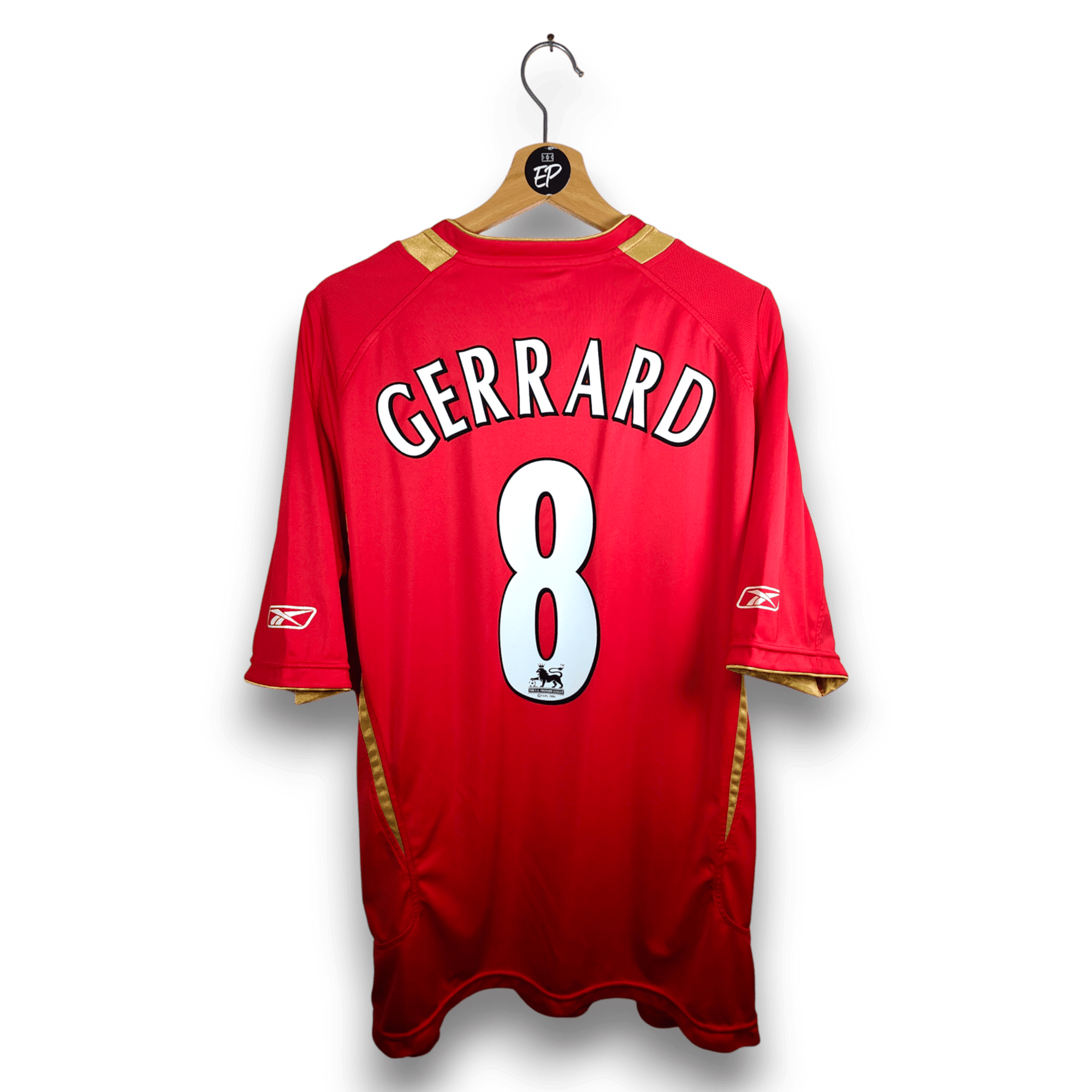 2005 - 06 Liverpool Home Shirt Gerrard 8 - 9/10 - (XL) - Eternal Pitch