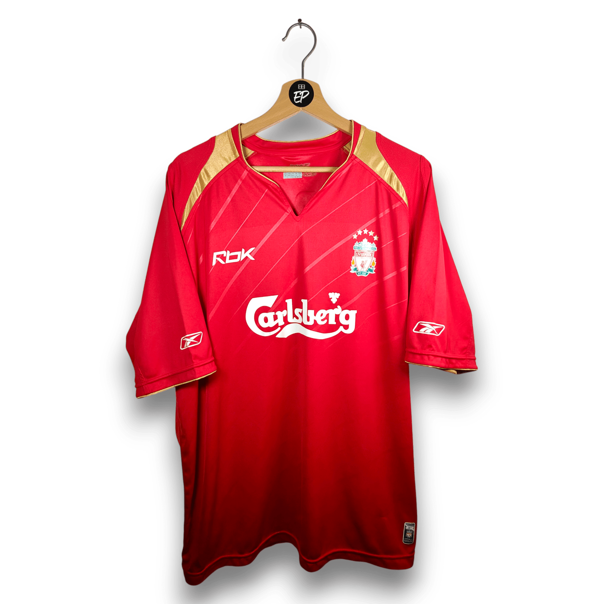 2005 - 06 Liverpool Home Shirt Gerrard 8 - 9/10 - (XL) - Eternal Pitch