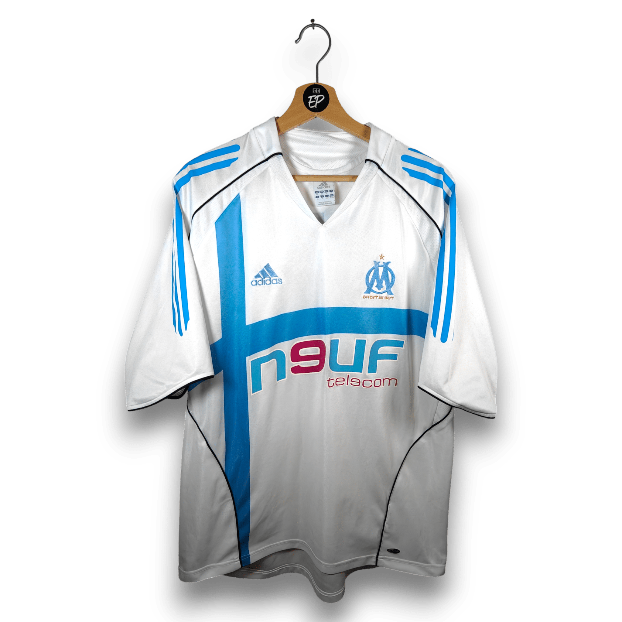 2005-06 Olympique Marseille Home Shirt Ribery #7 - 7/10 - (XL) – 110236 ...