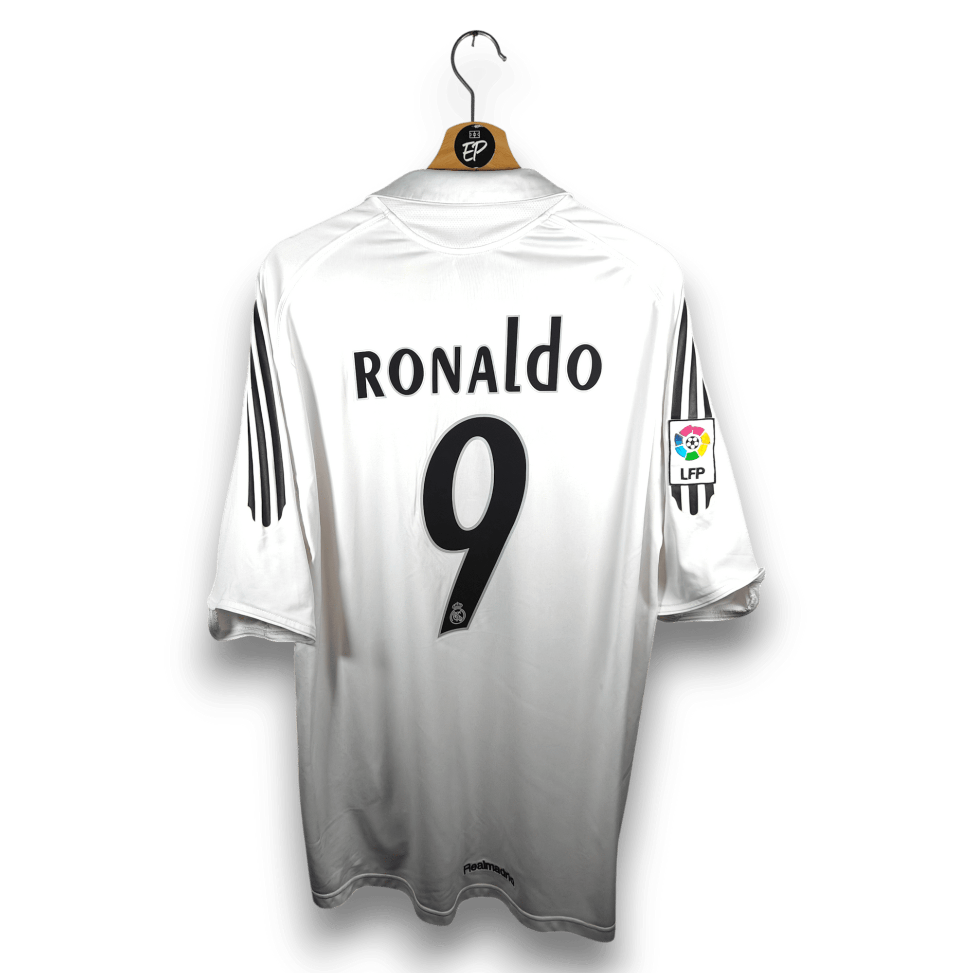 2005 - 06 Real Madrid Home Shirt Ronaldo 9 - 8/10 - (XL) - Eternal Pitch