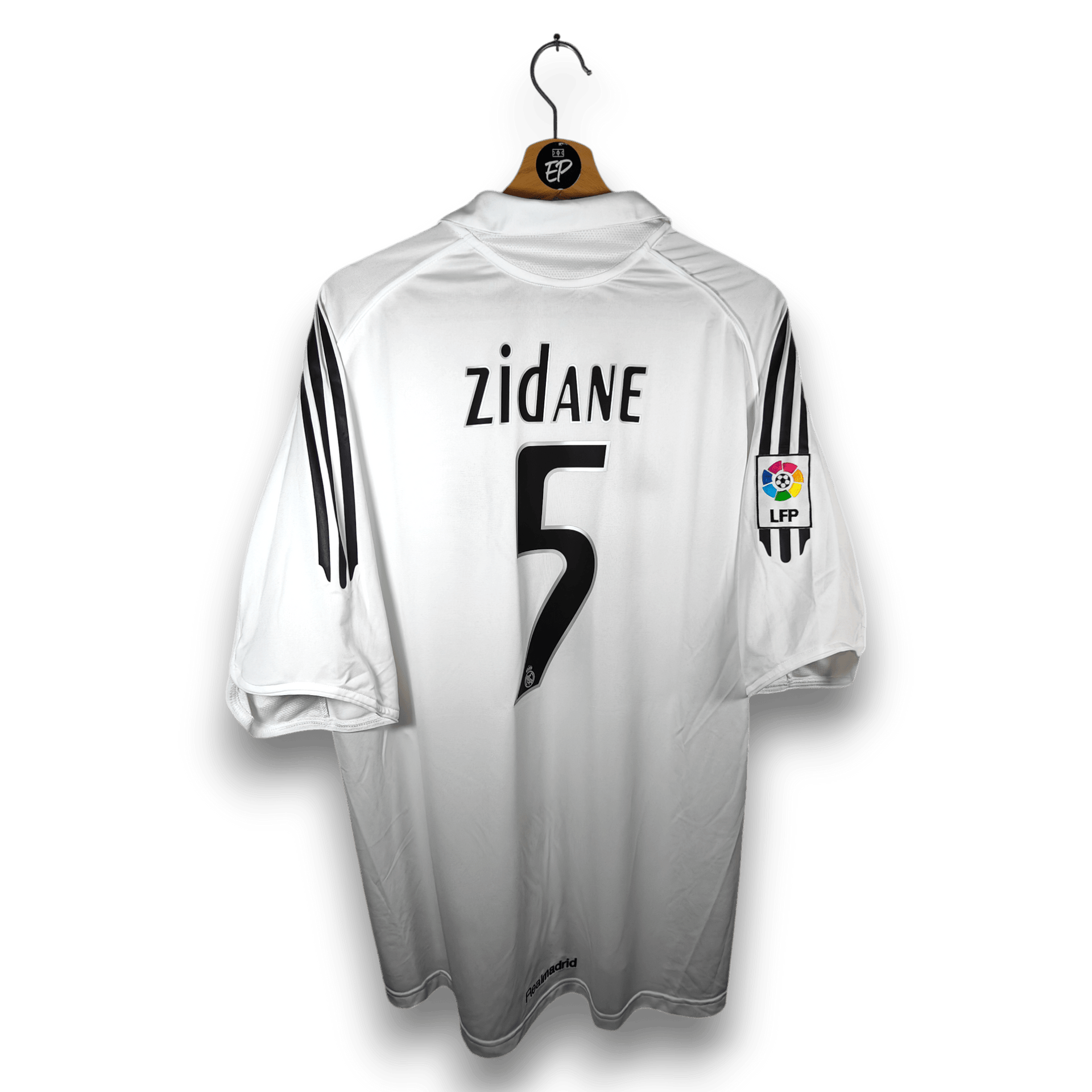 2005-06 Real Madrid Home Shirt Zidane #5 - 8.5/10 - (XL) – 109879
