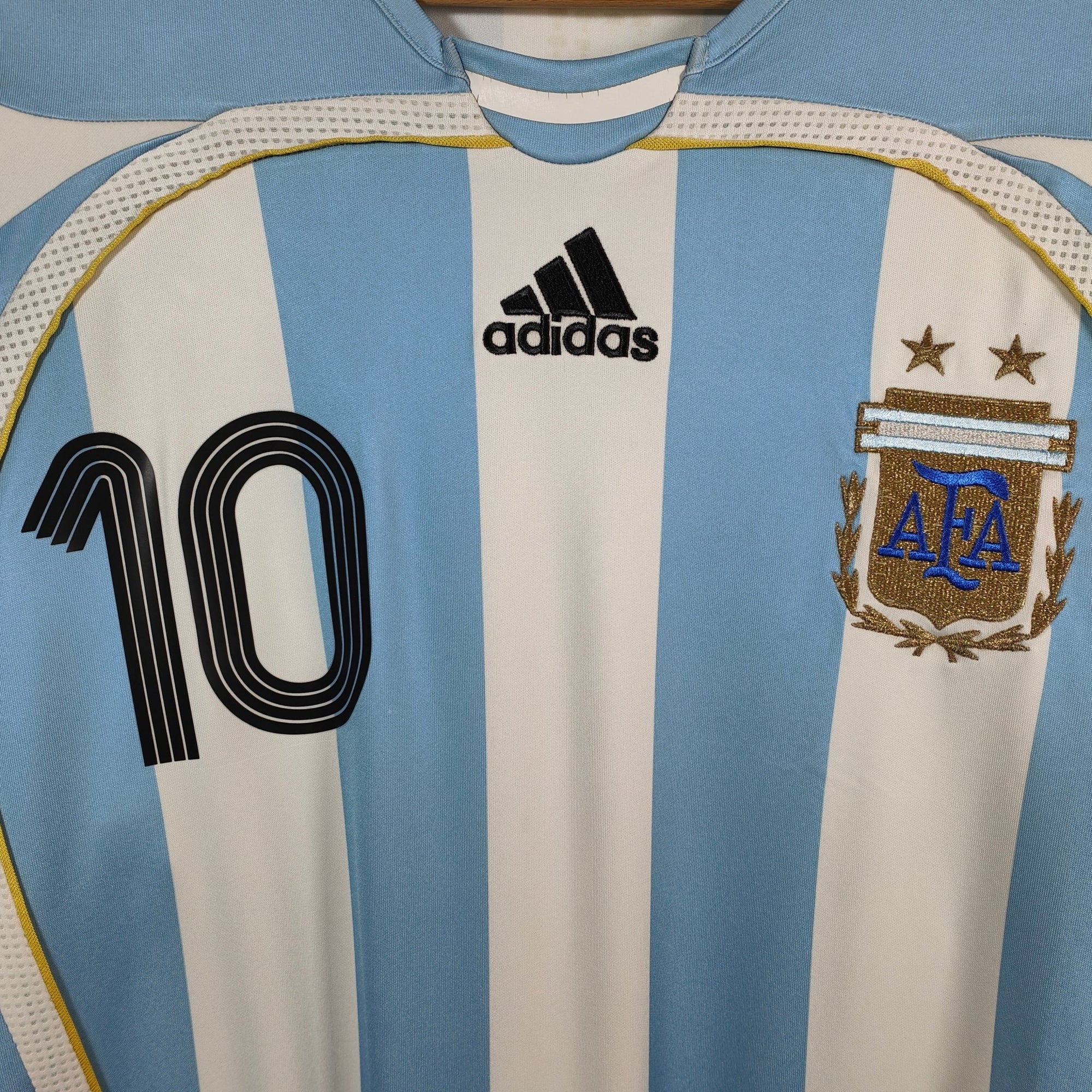 2005 - 07 Argentina Home Shirt Riquelme 10 - 9/10 - (M) - Eternal Pitch