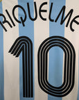 2005 - 07 Argentina Home Shirt Riquelme 10 - 9/10 - (M) - Eternal Pitch
