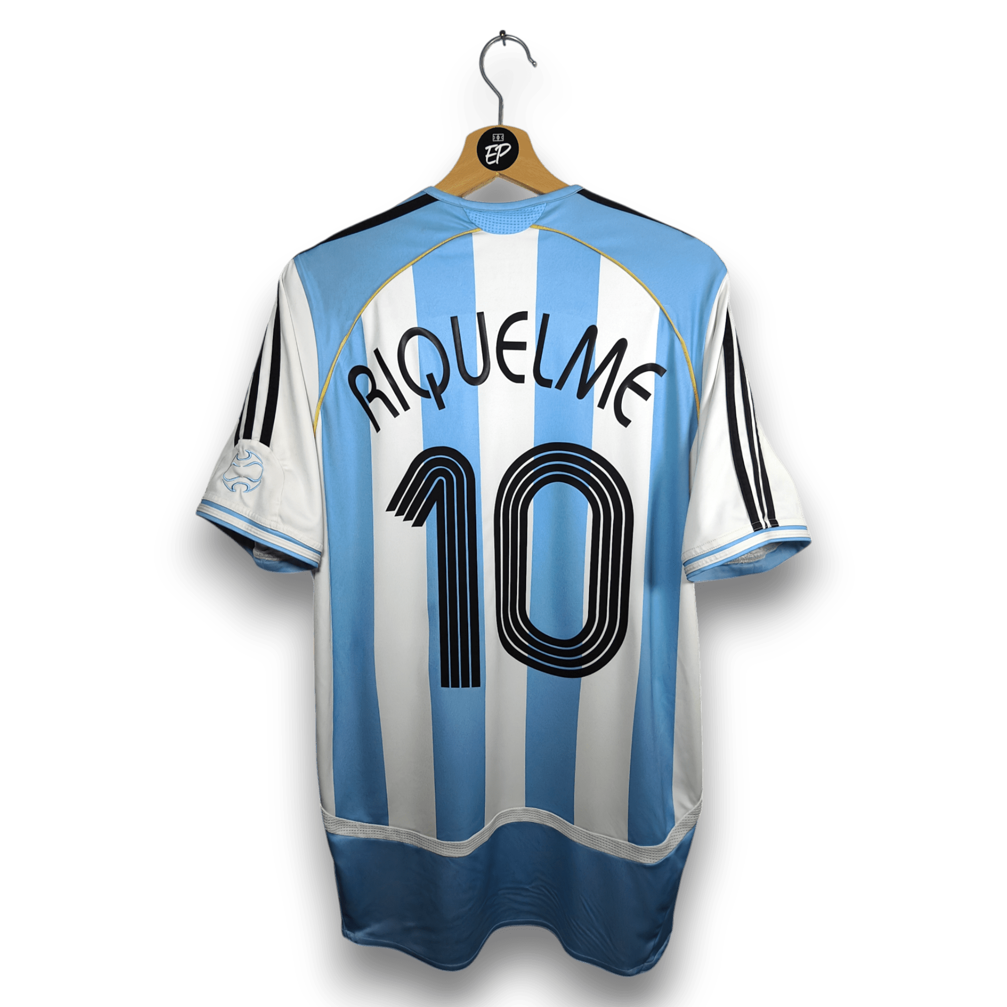 2005 - 07 Argentina Home Shirt Riquelme 10 - 9/10 - (M) - Eternal Pitch