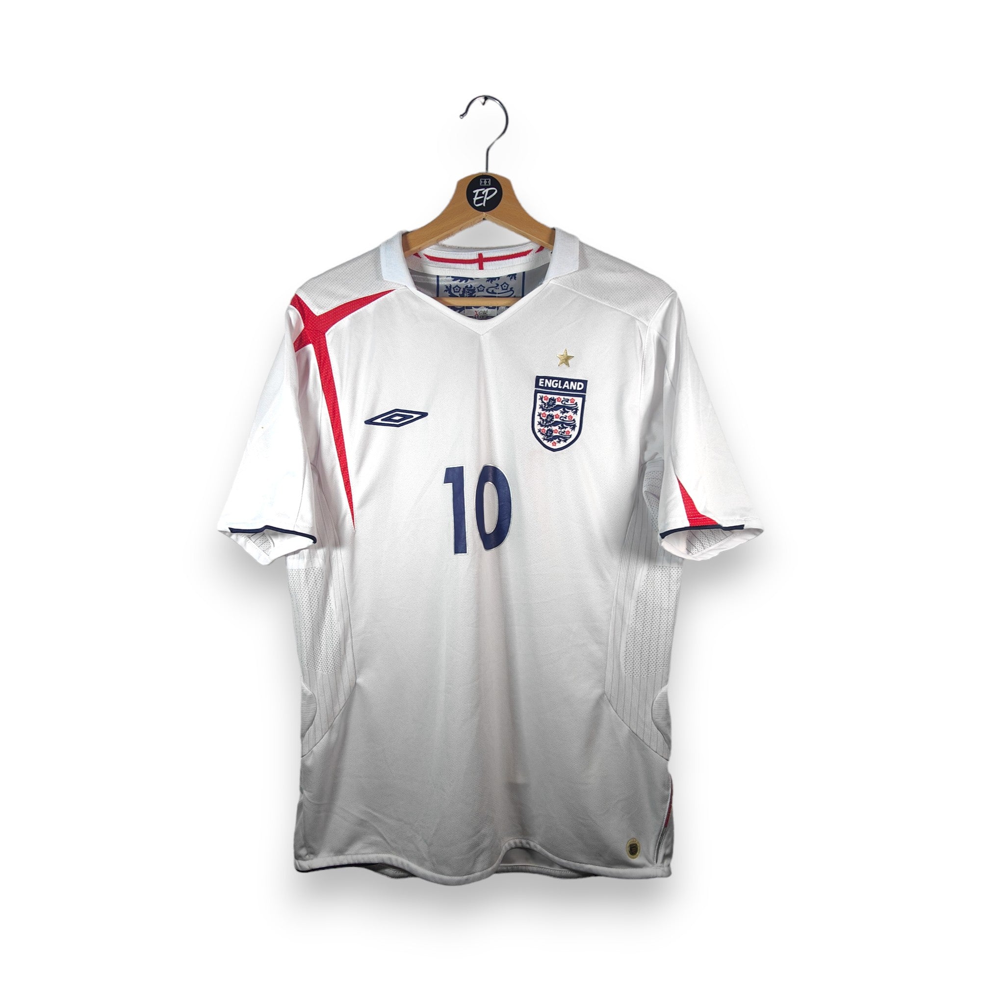 2005 - 07 England Home Shirt Owen 10 (M) - Eternal Pitch