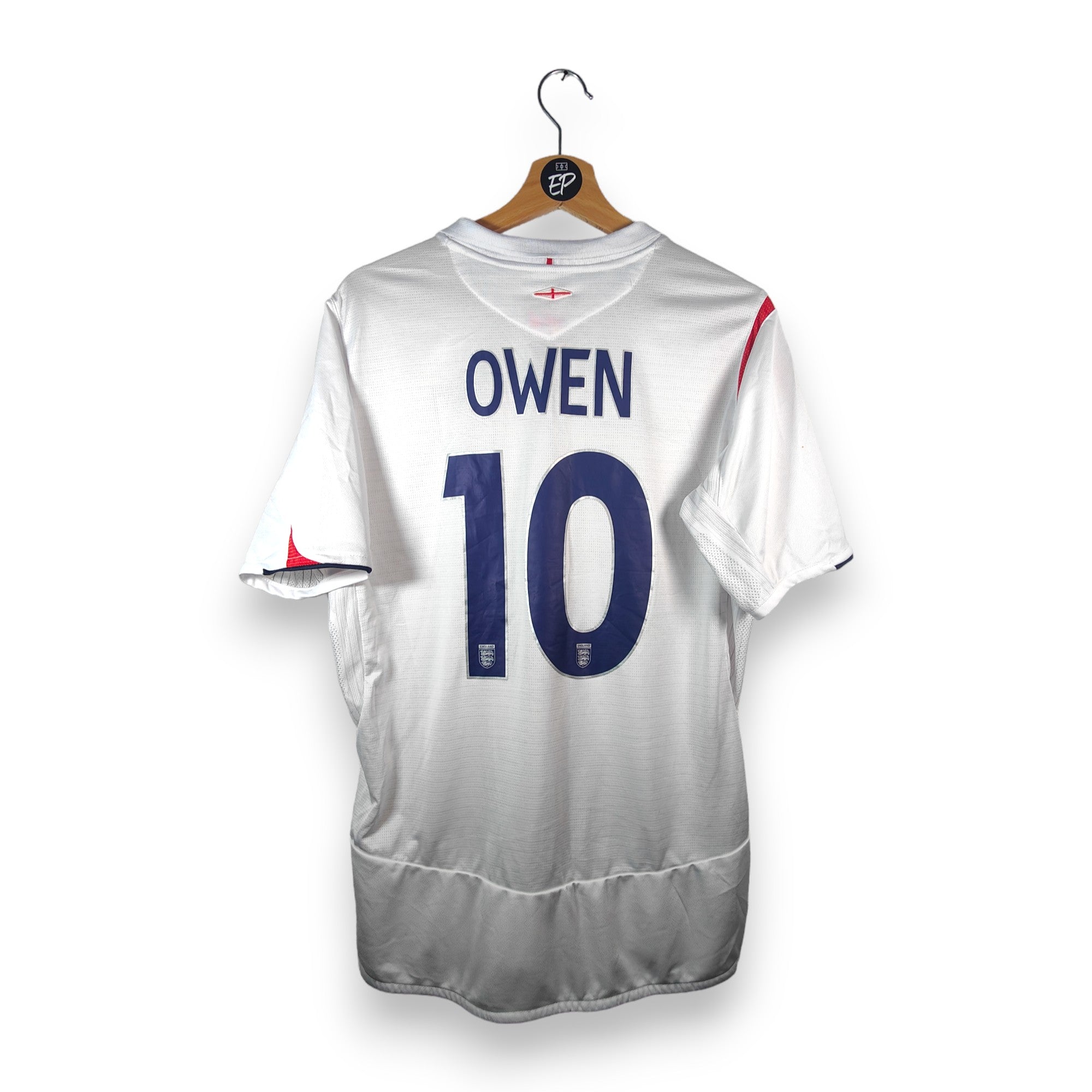 2005 - 07 England Home Shirt Owen 10 (M) - Eternal Pitch