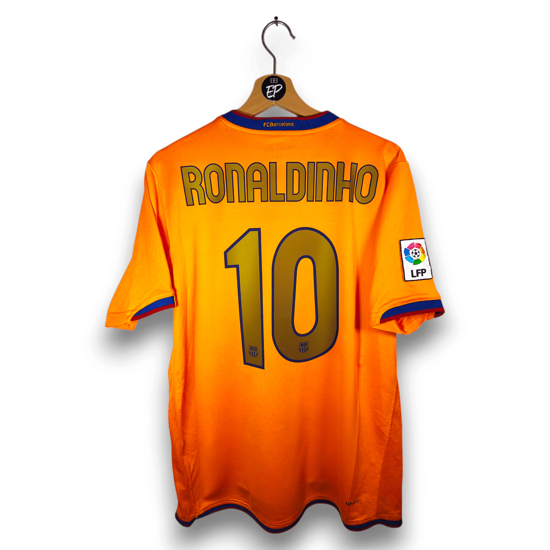 2006-07 FC Barcelona Away Shirt Ronaldinho #10 - 9/10 - (M