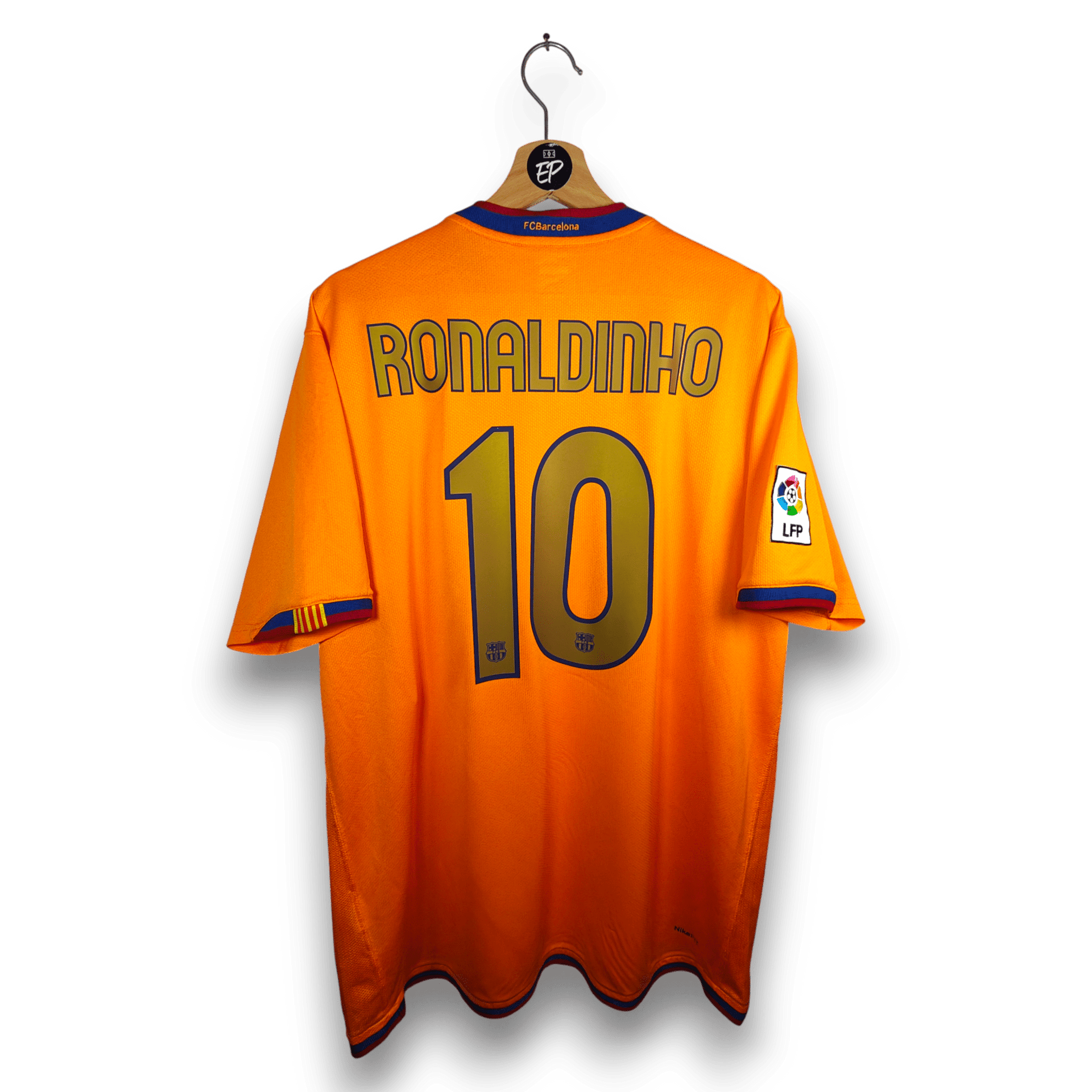 2006-07 FC Barcelona Away Shirt Ronaldinho #10 - 9.5/10 - (XL