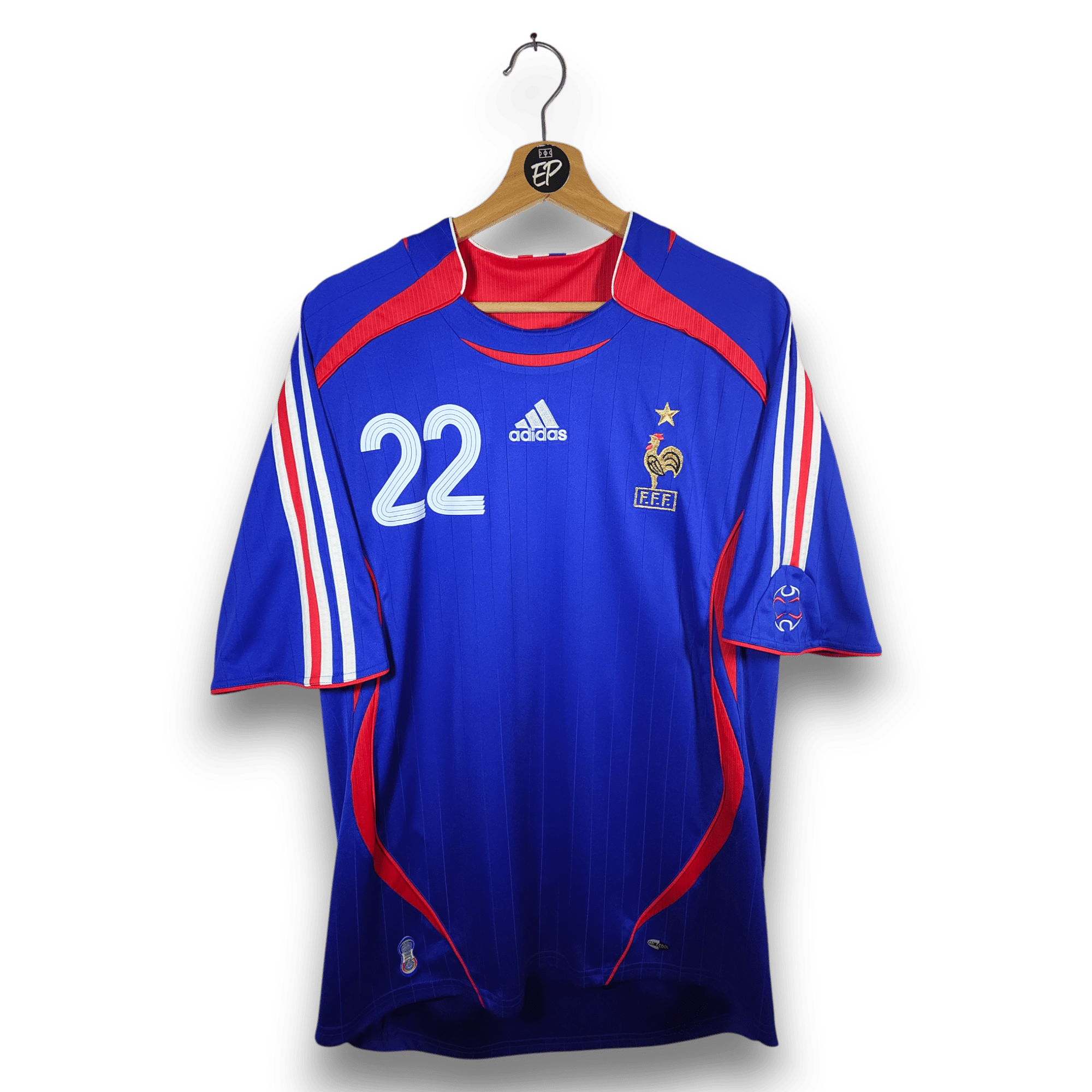 2006 - 07 France Home Shirt Ribery 22 - 8.5/10 - (XL) - Eternal Pitch