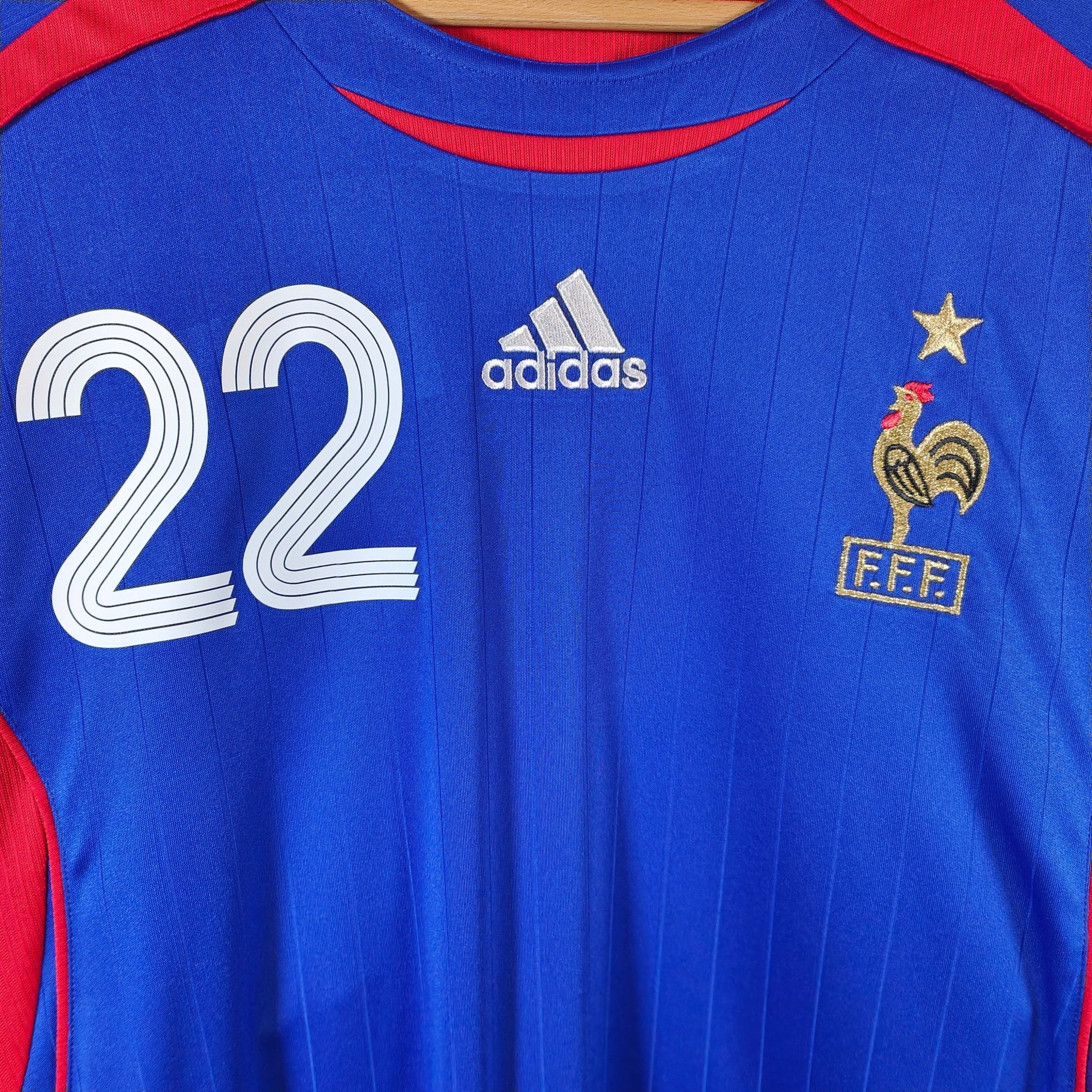 2006 - 07 France Home Shirt Ribery 22 - 8.5/10 - (XL) - Eternal Pitch