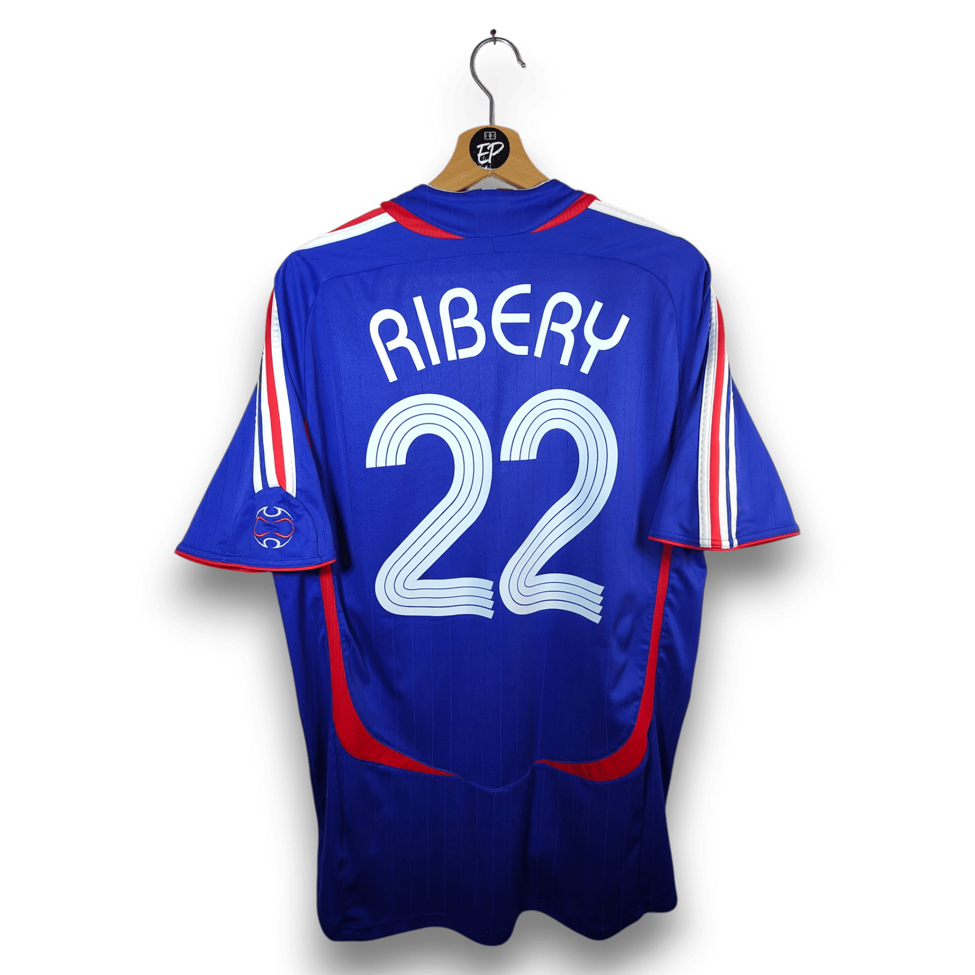 2006 - 07 France Home Shirt Ribery 22 - 9.5/10 - (L) - Eternal Pitch
