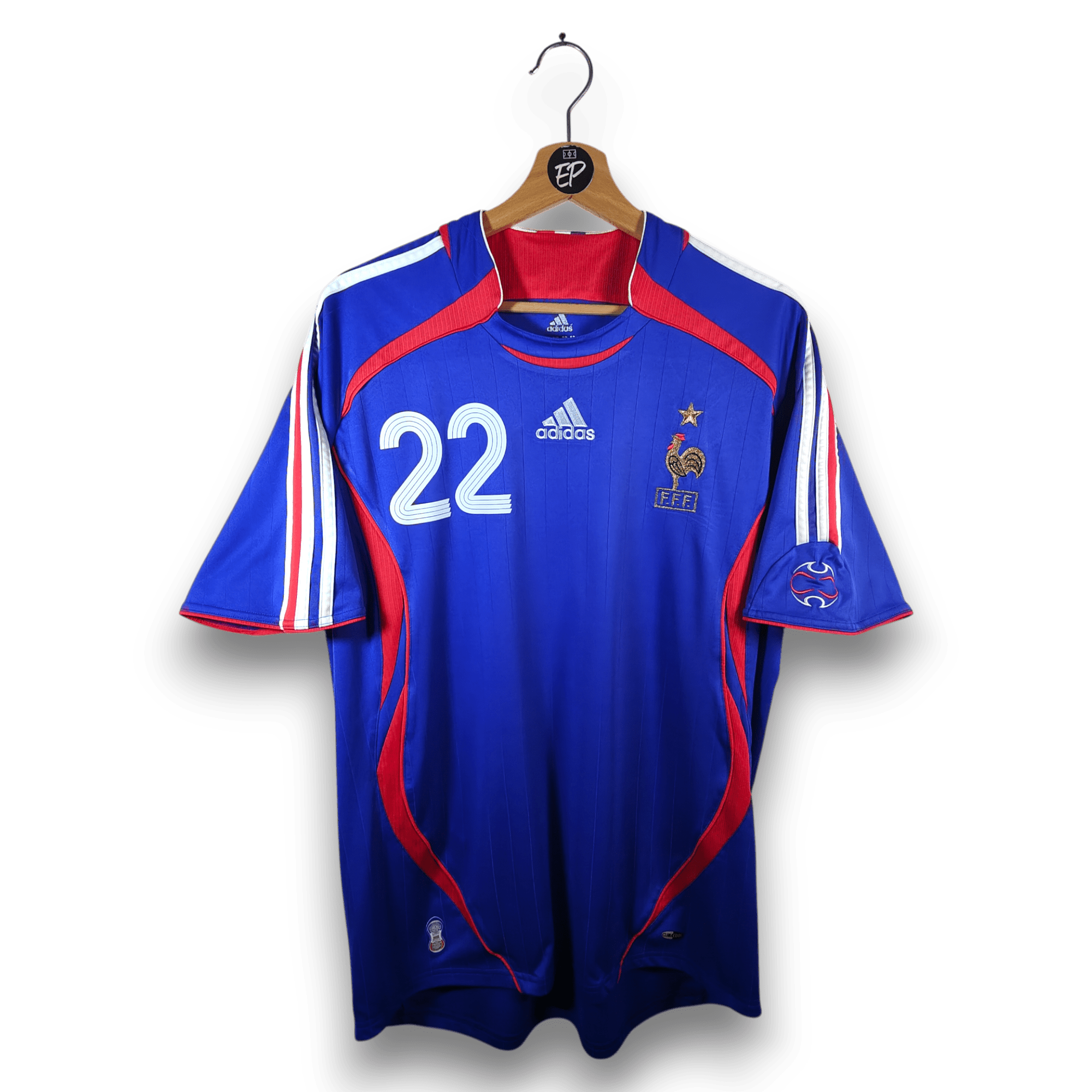 2006 - 07 France Home Shirt Ribery 22 - 9.5/10 - (L) - Eternal Pitch