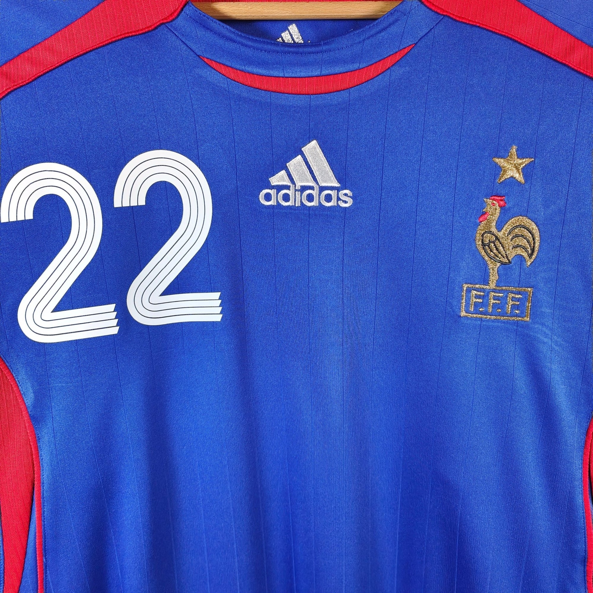 2006 - 07 France Home Shirt Ribery 22 - 9.5/10 - (L) - Eternal Pitch