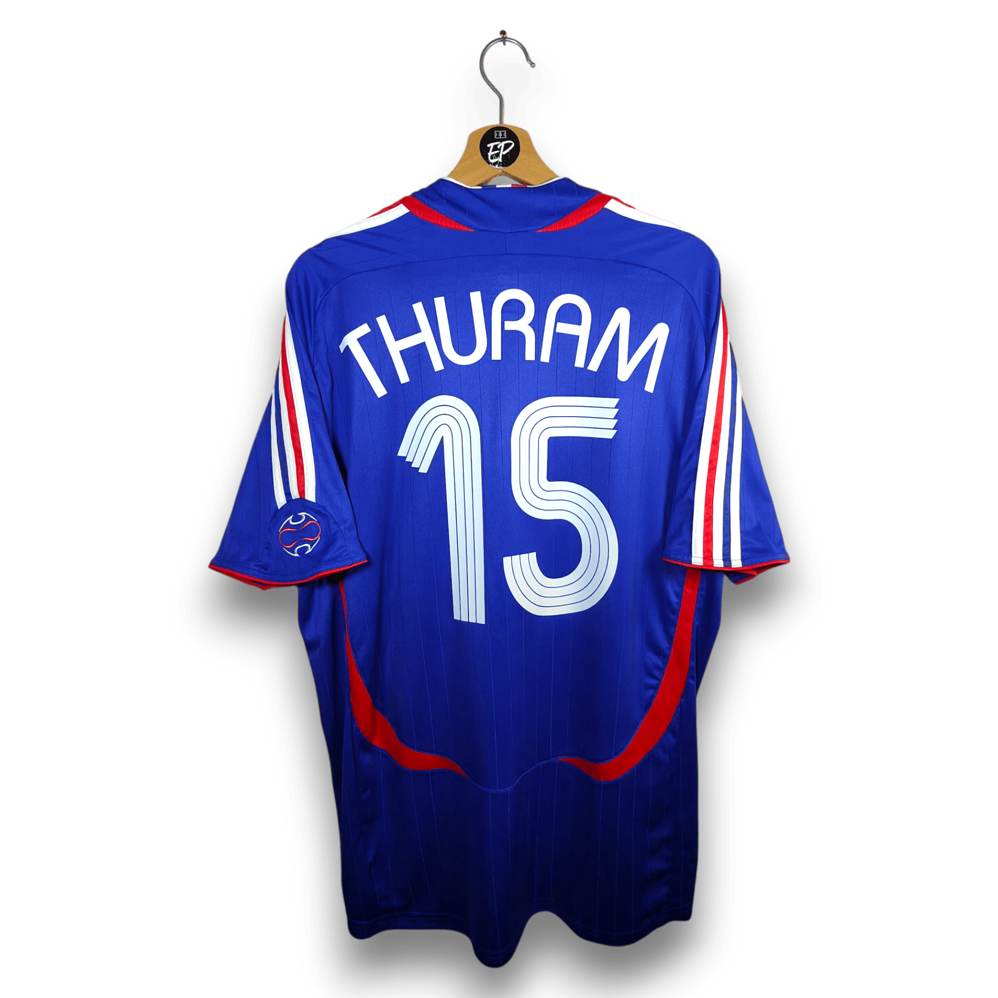 2006 - 07 France Home Shirt Thuram 15 - 9/10 - (XL) - Eternal Pitch