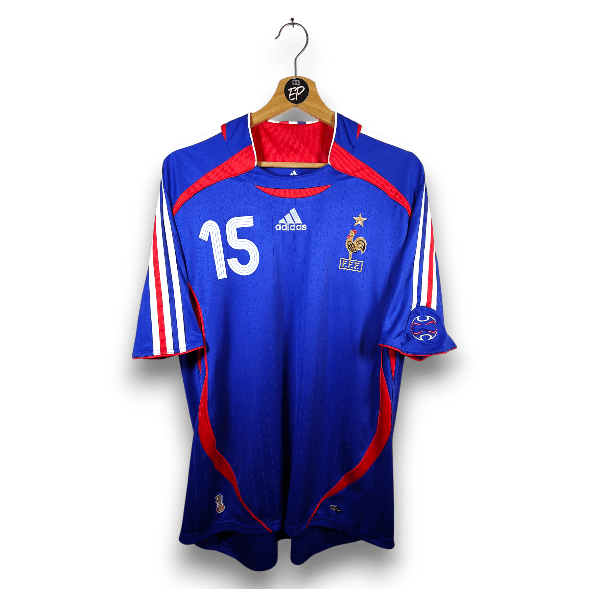 2006 - 07 France Home Shirt Thuram 15 - 9/10 - (XL) - Eternal Pitch