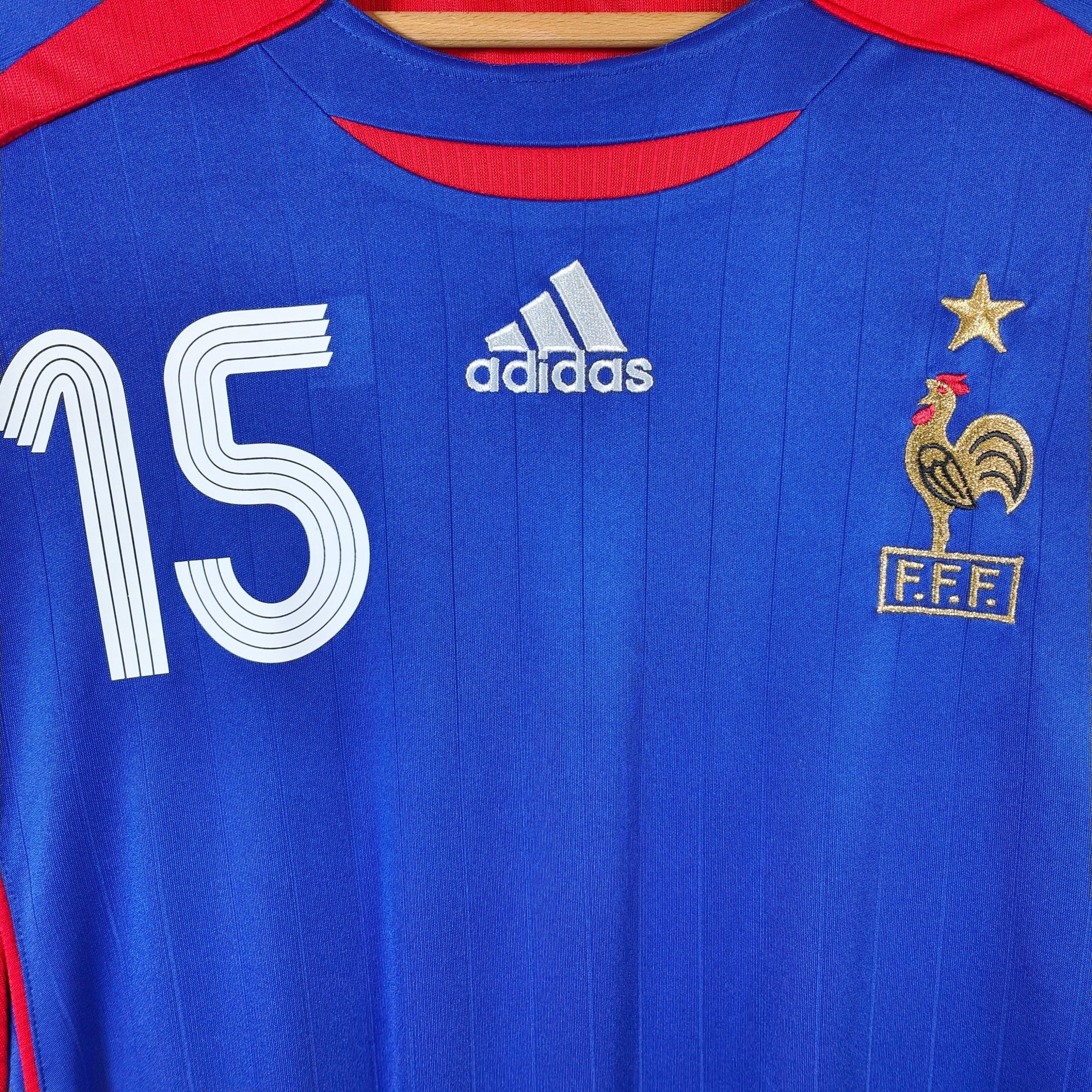 2006 - 07 France Home Shirt Thuram 15 - 9/10 - (XL) - Eternal Pitch