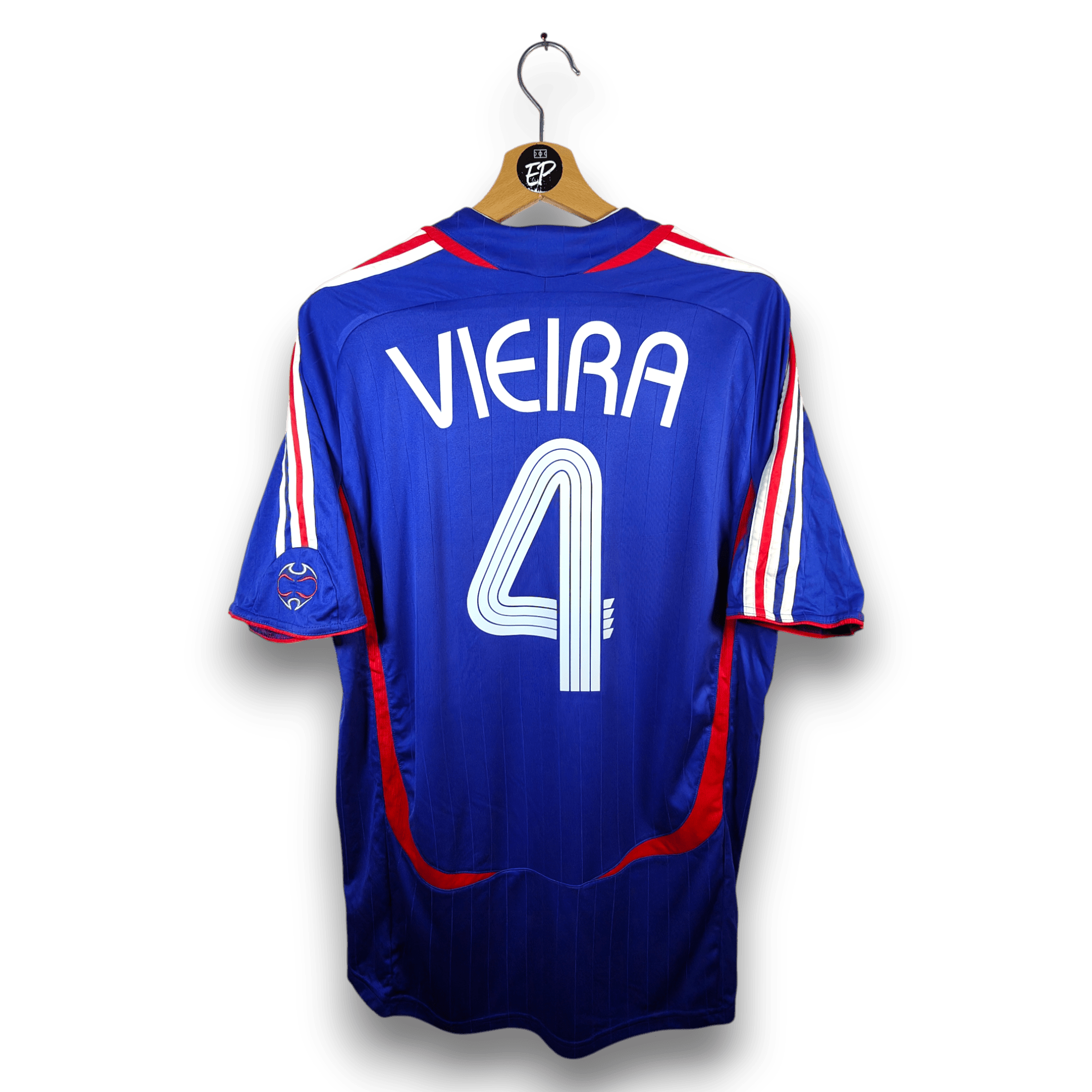 2006 - 07 France Home Shirt Vieira 4 - 9/10 - (L) - Eternal Pitch
