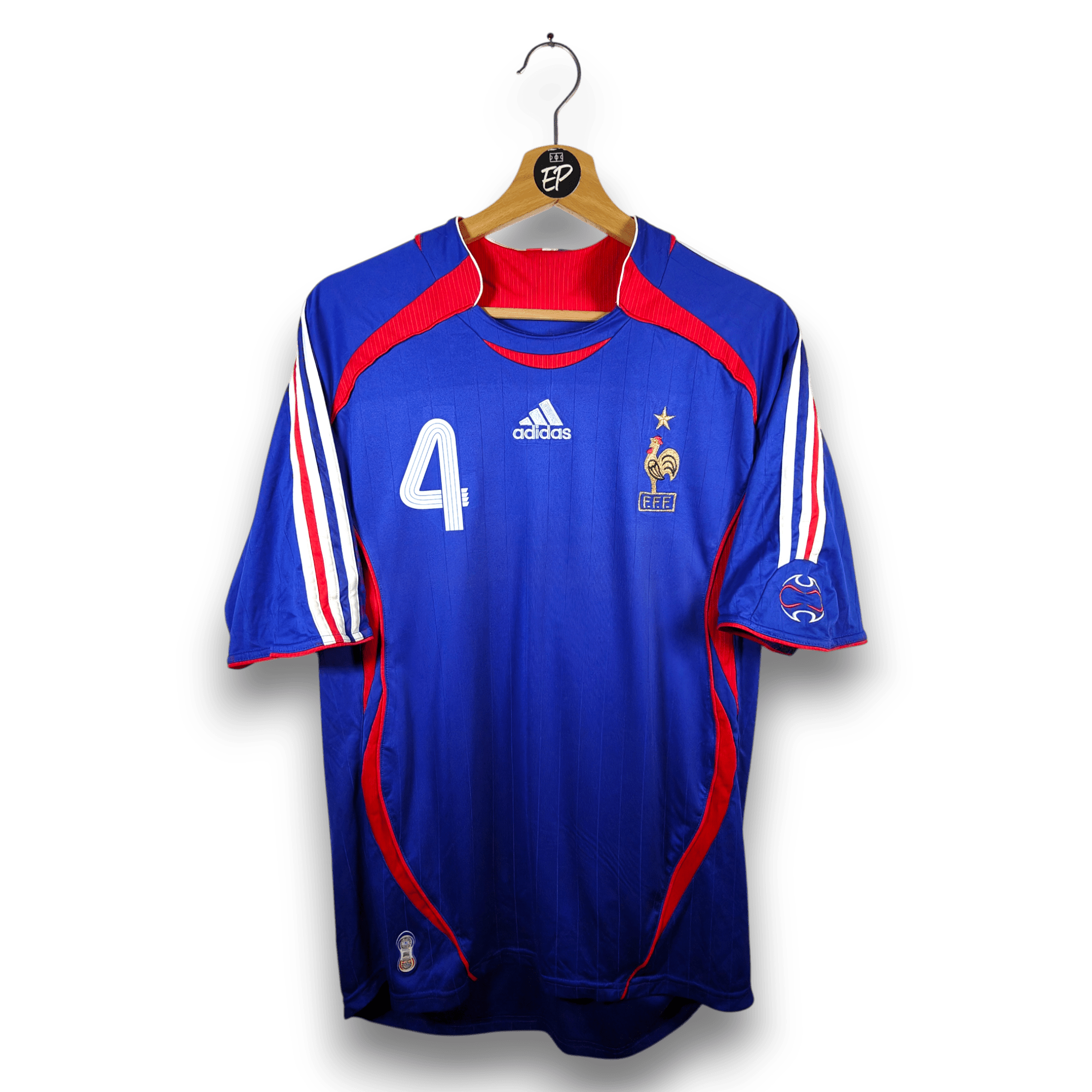 2006 - 07 France Home Shirt Vieira 4 - 9/10 - (L) - Eternal Pitch