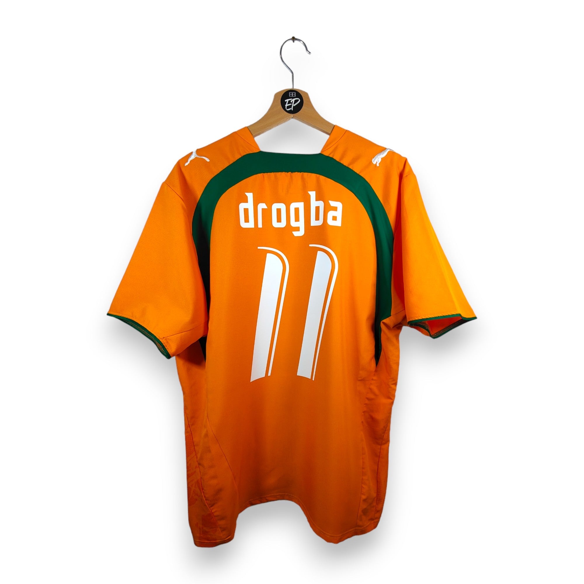 2006 - 07 Ivory Coast Home Shirt Drogba 11 (L) - Eternal Pitch