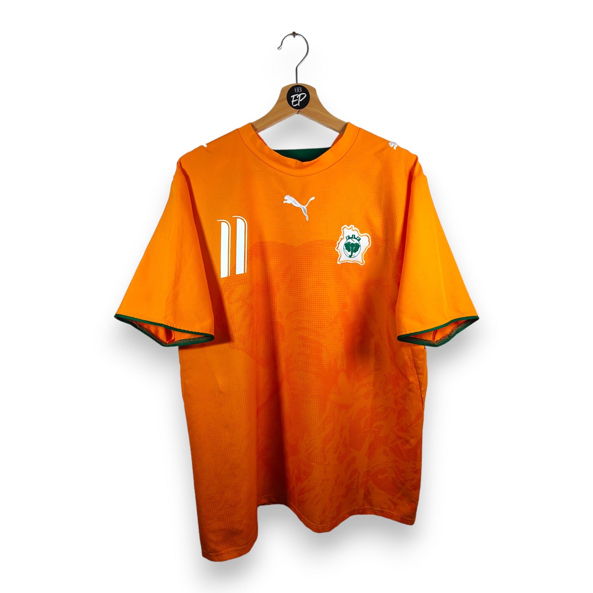 2006 - 07 Ivory Coast Home Shirt Drogba 11 (L) - Eternal Pitch