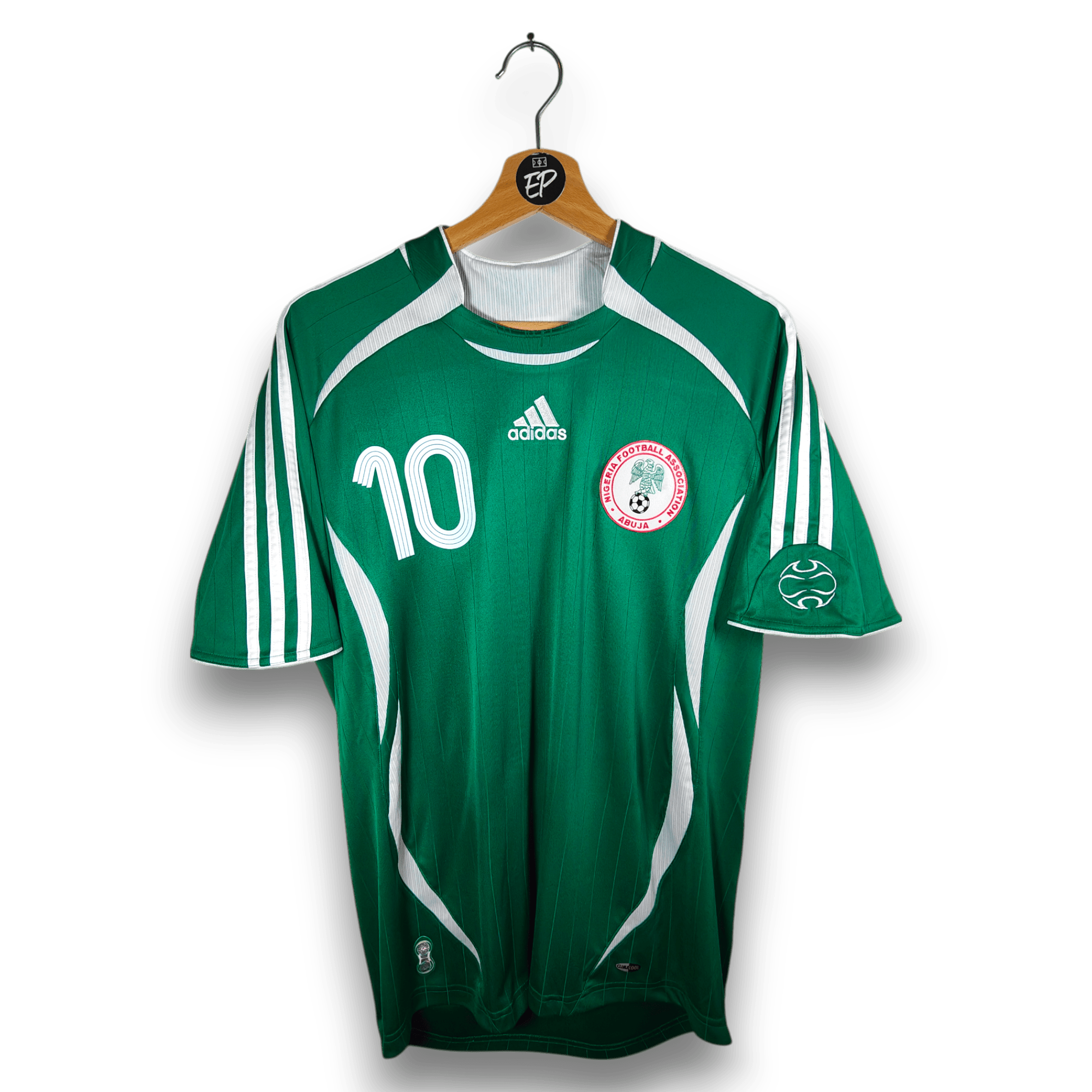 2006 - 07 Nigeria Home Shirt Okocha 10 - 9.5/10 - (M) - Eternal Pitch
