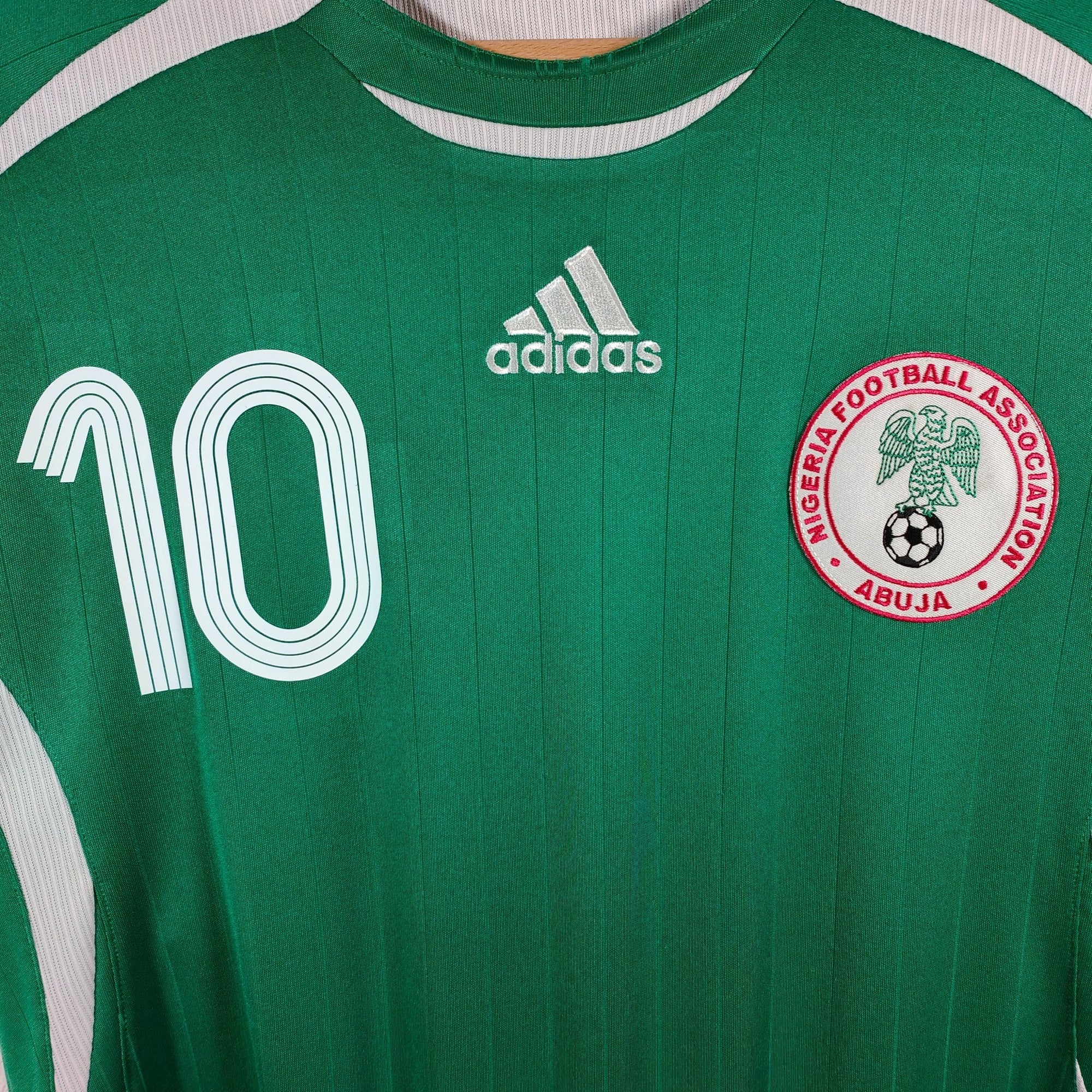 2006 - 07 Nigeria Home Shirt Okocha 10 - 9.5/10 - (M) - Eternal Pitch