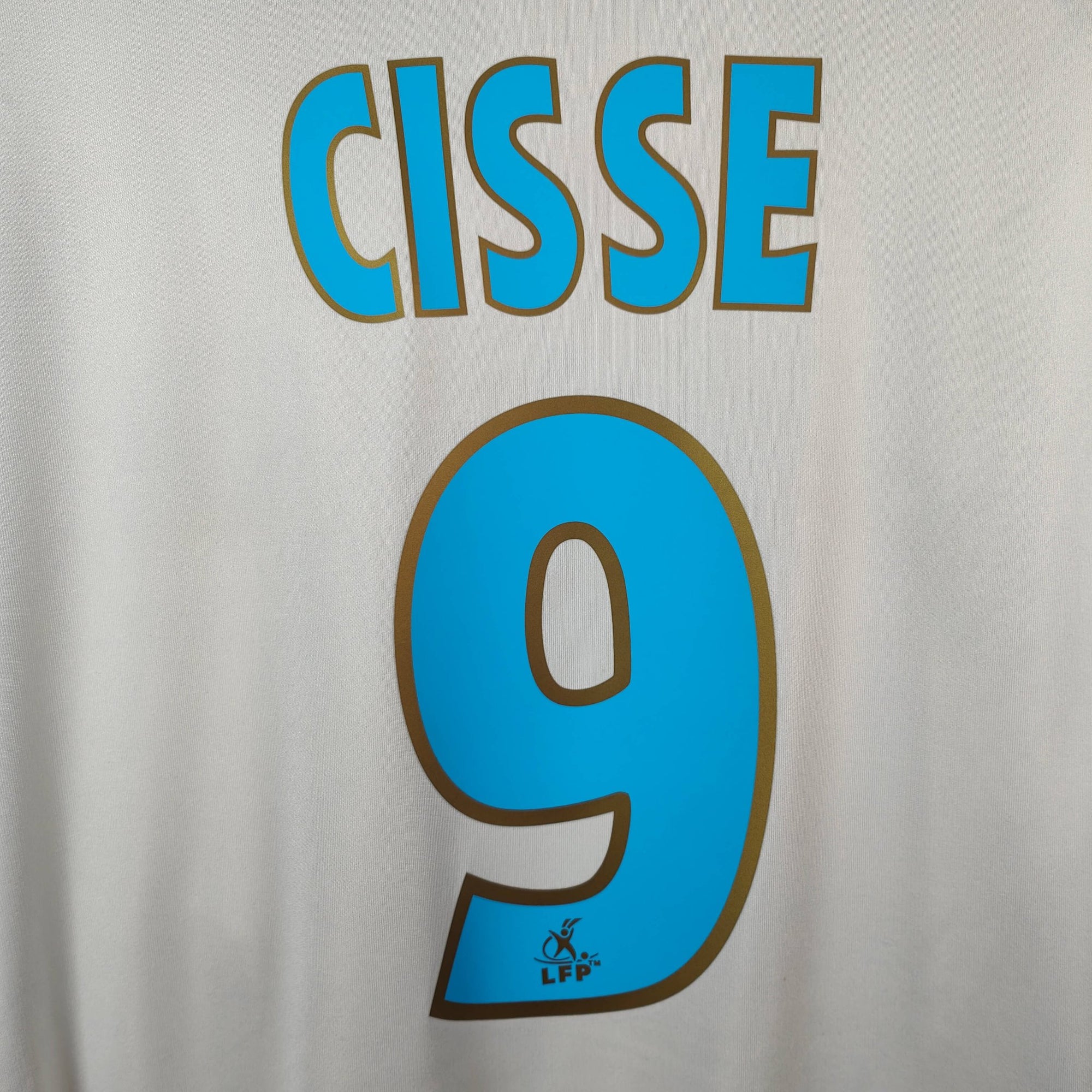 2006 - 07 Olympique Marseille Home Shirt Cisse 9 - 9/10 - (XL) - Eternal Pitch