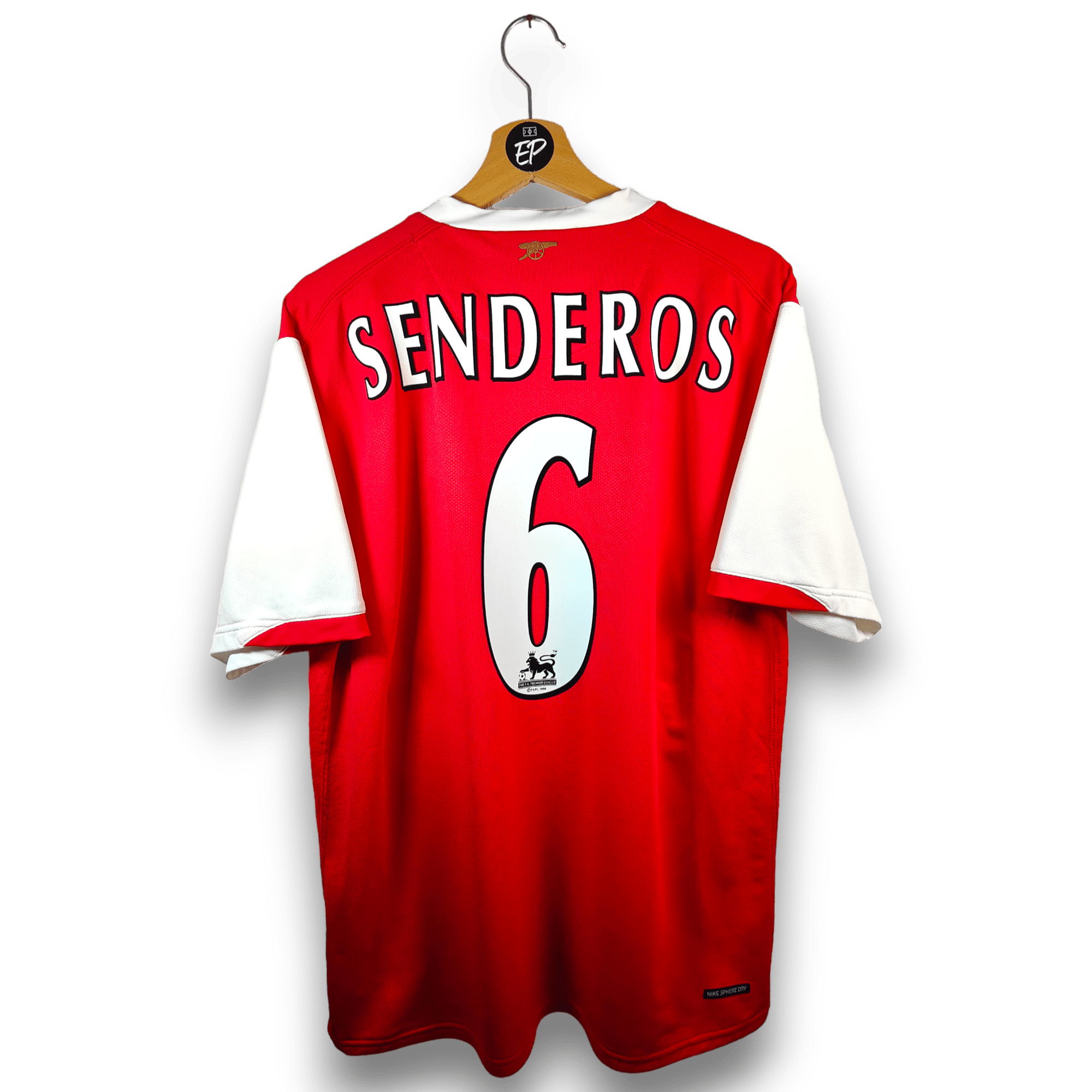 2006 - 08 Arsenal Home Shirt Senderos 6 (L) - Eternal Pitch
