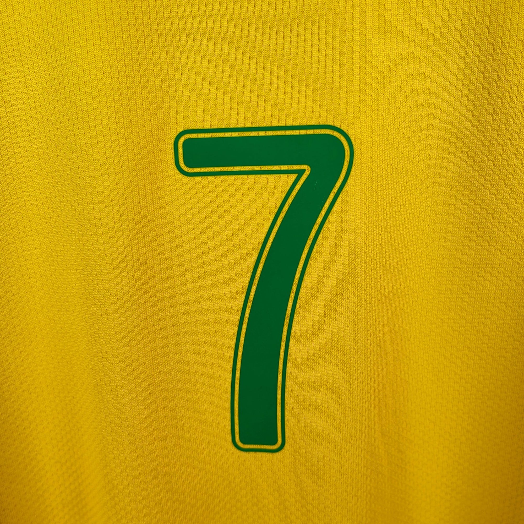 2006 - 08 Brazil Home Shirt Adriano 7 - 9/10 - (M) - Eternal Pitch