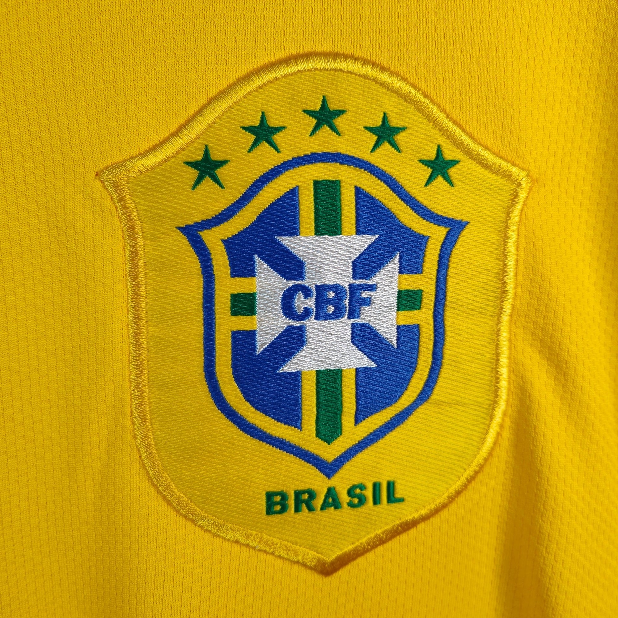 2006 - 08 Brazil Home Shirt Juninho 19 - 9/10 - (XL) - Eternal Pitch