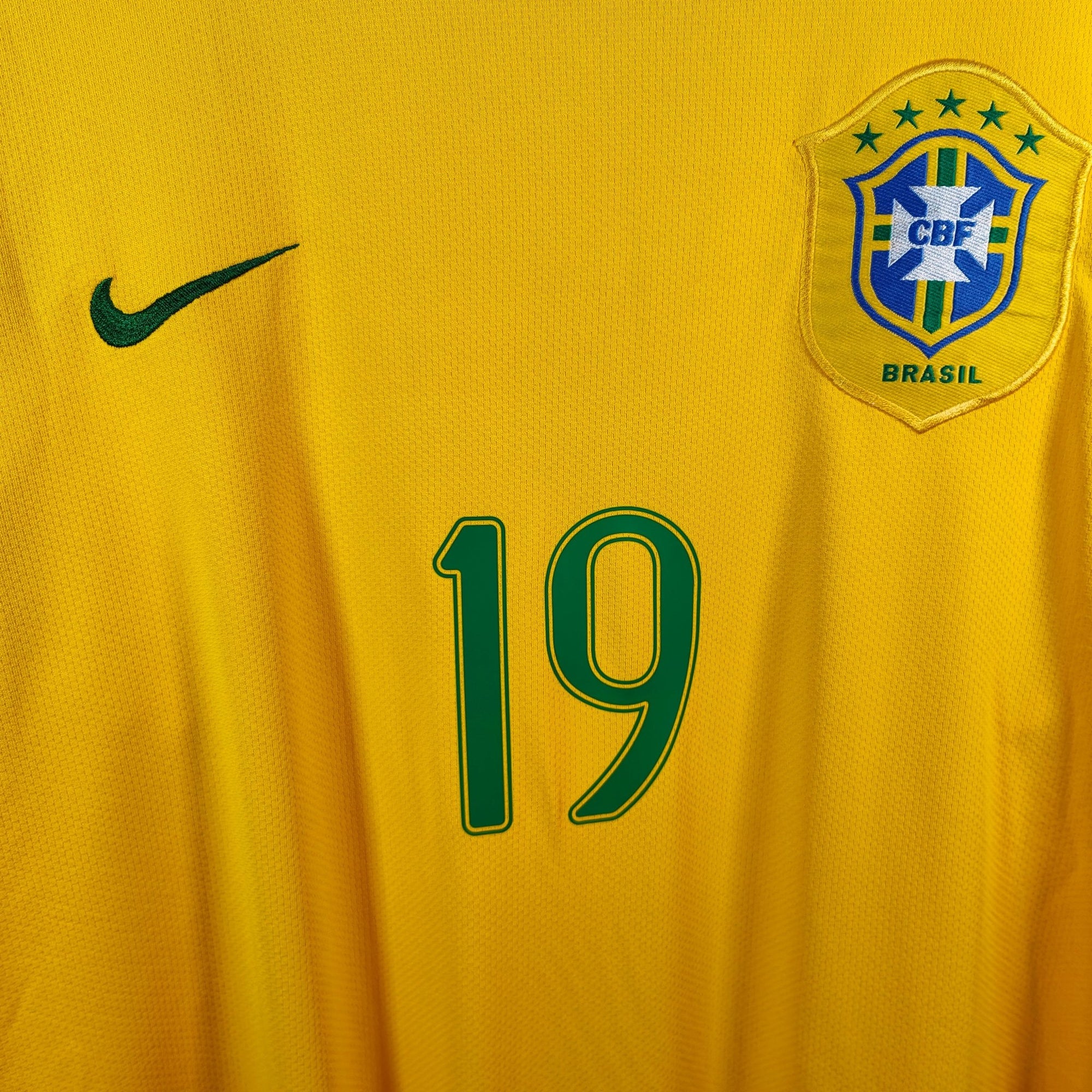 2006 - 08 Brazil Home Shirt Juninho 19 - 9/10 - (XL) - Eternal Pitch