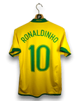 2006 - 08 Brazil Home Shirt Ronaldinho 10 - 7.5/10 - (S) - Eternal Pitch