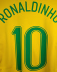 2006 - 08 Brazil Home Shirt Ronaldinho 10 - 7.5/10 - (S) - Eternal Pitch
