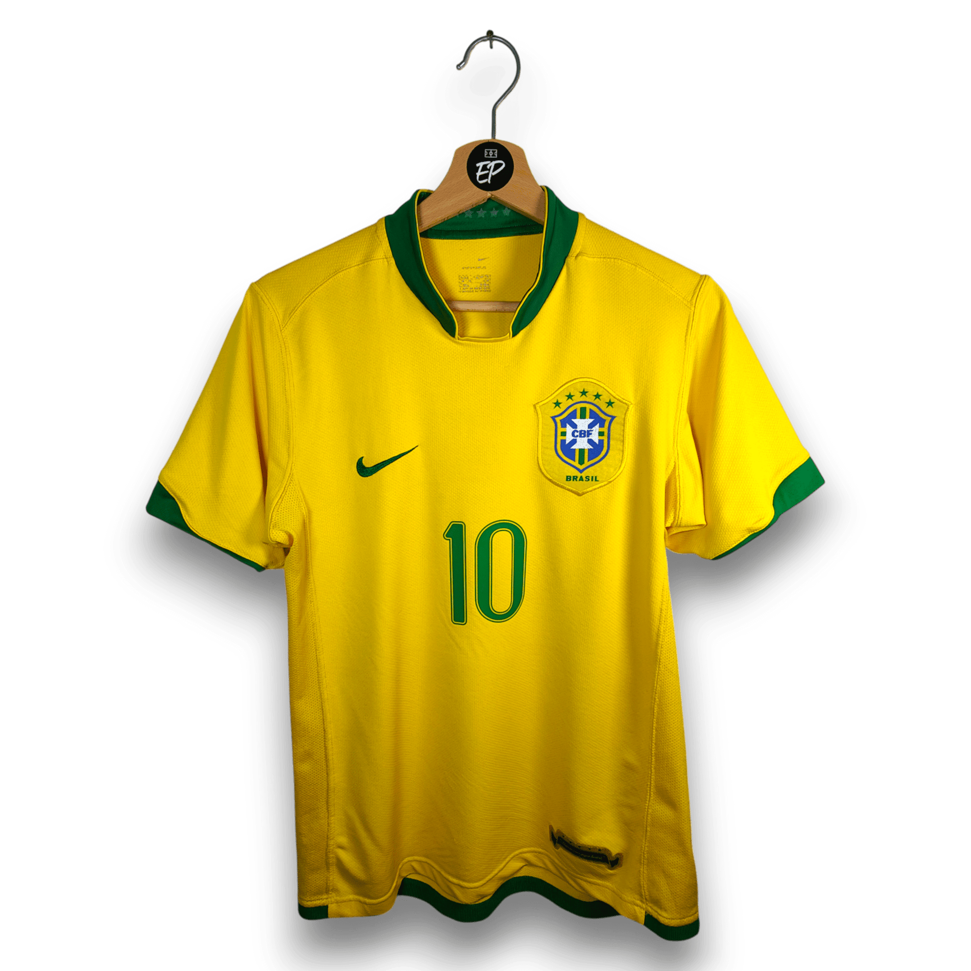 2006 - 08 Brazil Home Shirt Ronaldinho 10 - 7.5/10 - (S) - Eternal Pitch