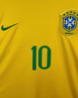 2006 - 08 Brazil Home Shirt Ronaldinho 10 - 8.5/10 - (XL) - Eternal Pitch