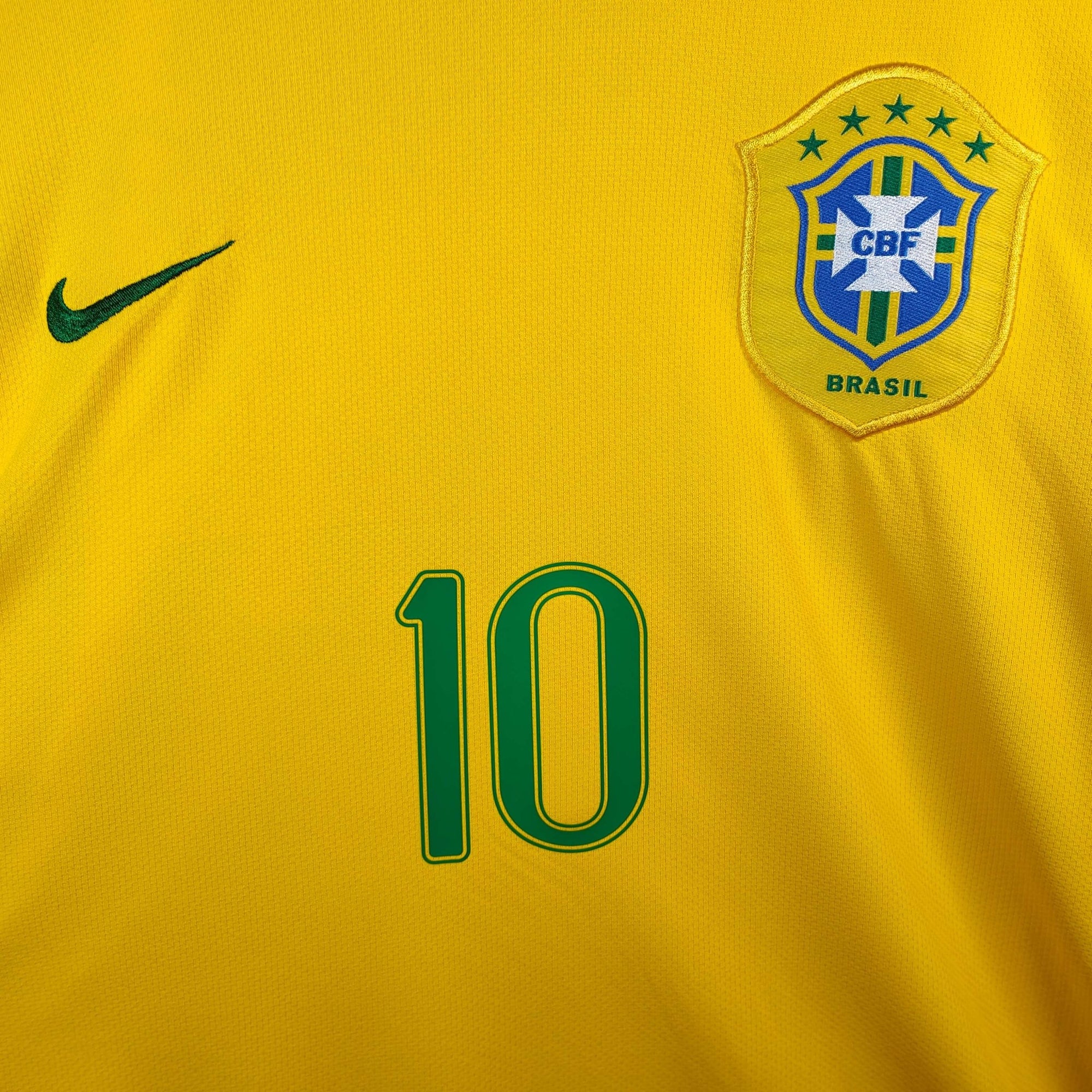 2006 - 08 Brazil Home Shirt Ronaldinho 10 - 9.5/10 - (XXL) - Eternal Pitch