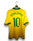 2006 - 08 Brazil Home Shirt Ronaldinho 10 - 9.5/10 - (XXL) - Eternal Pitch