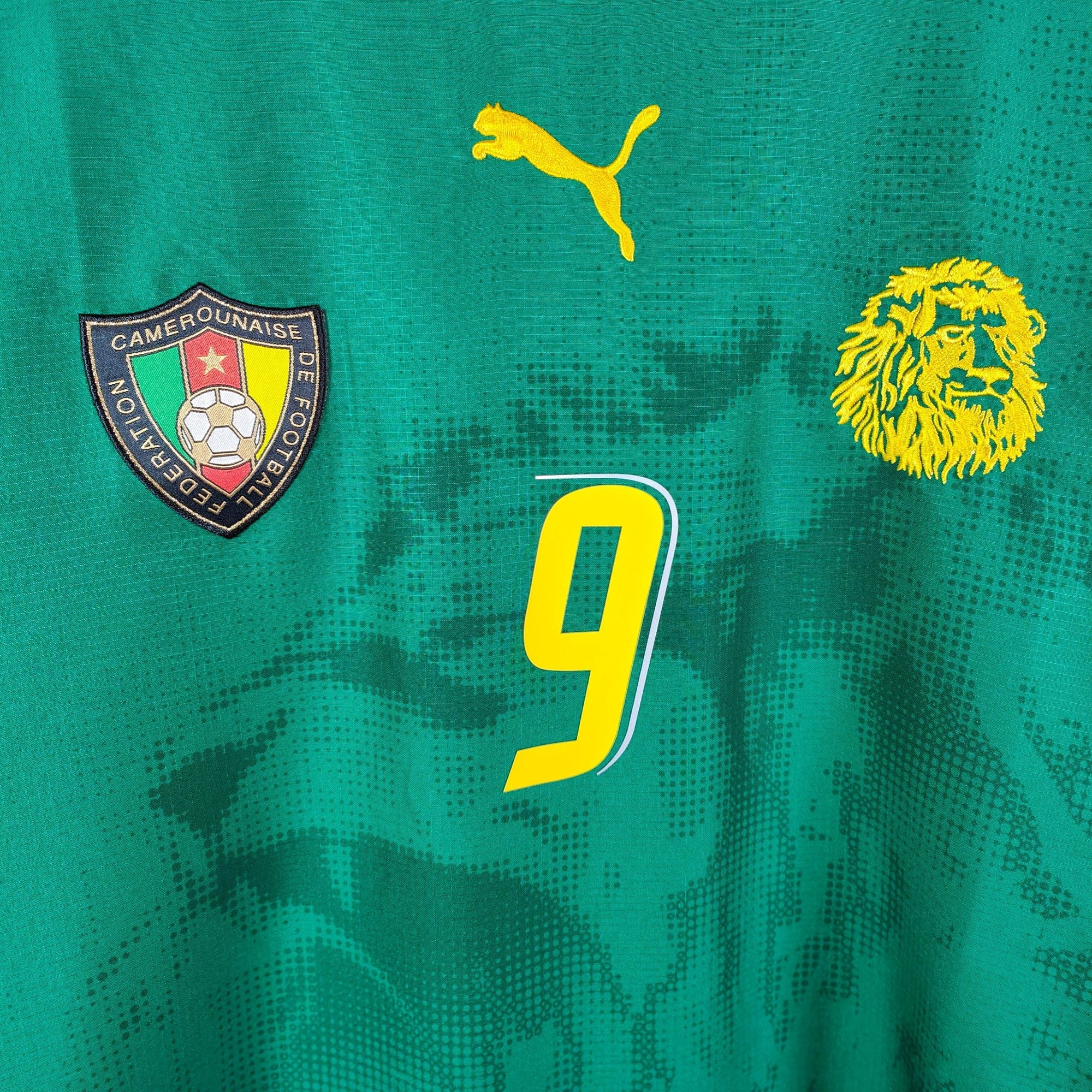 2006 - 08 Cameroon Home Shirt Eto’o 9 - 9.5/10 - (XL) - Eternal Pitch