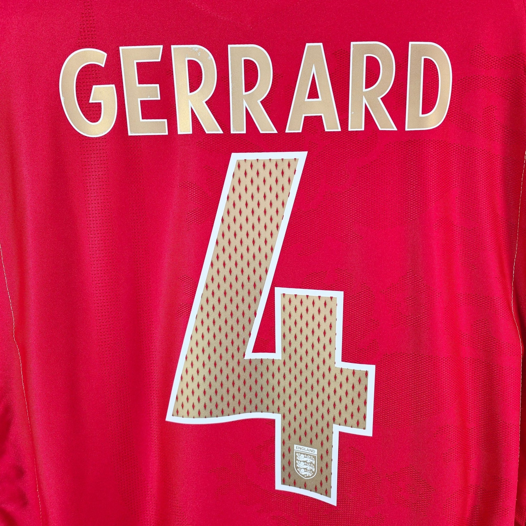 2006 - 08 England Away Shirt Gerrard 4 - 8/10 - (L) - Eternal Pitch