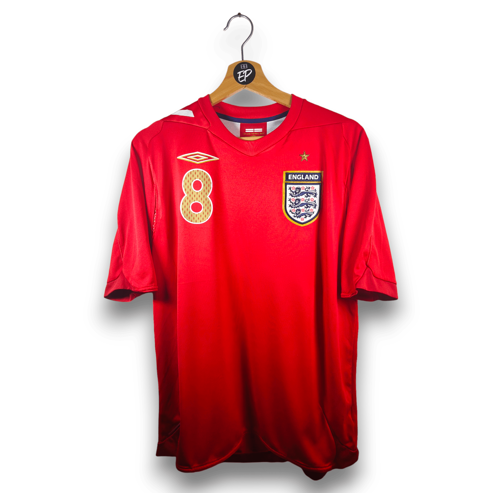 2006 - 08 England Away Shirt Lampard 8 - 8.5/10 - (M) - Eternal Pitch