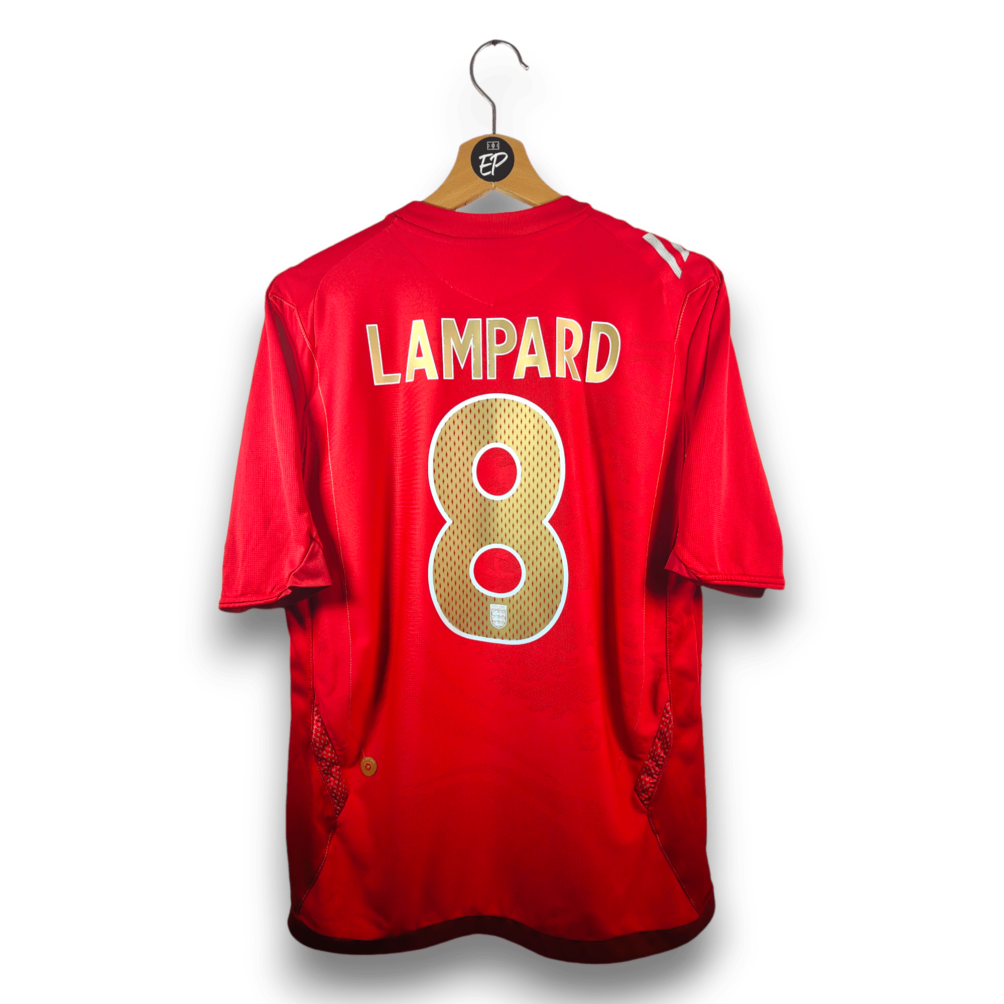 2006 - 08 England Away Shirt Lampard 8 - 8.5/10 - (M) - Eternal Pitch