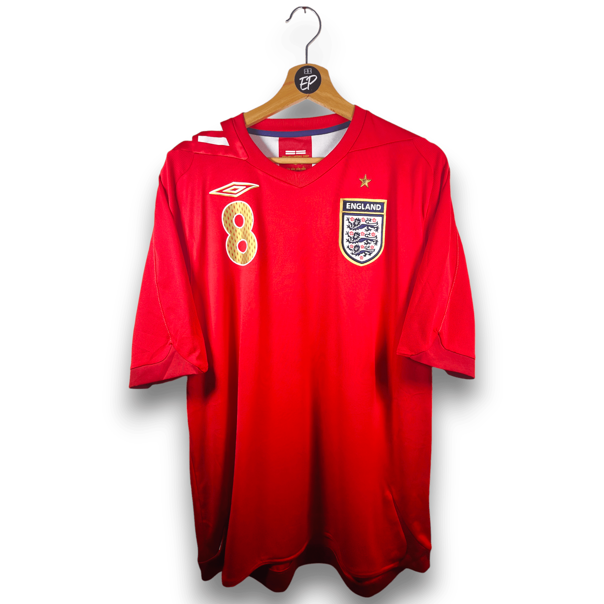 2006 - 08 England Away Shirt Lampard 8 (L) - Eternal Pitch