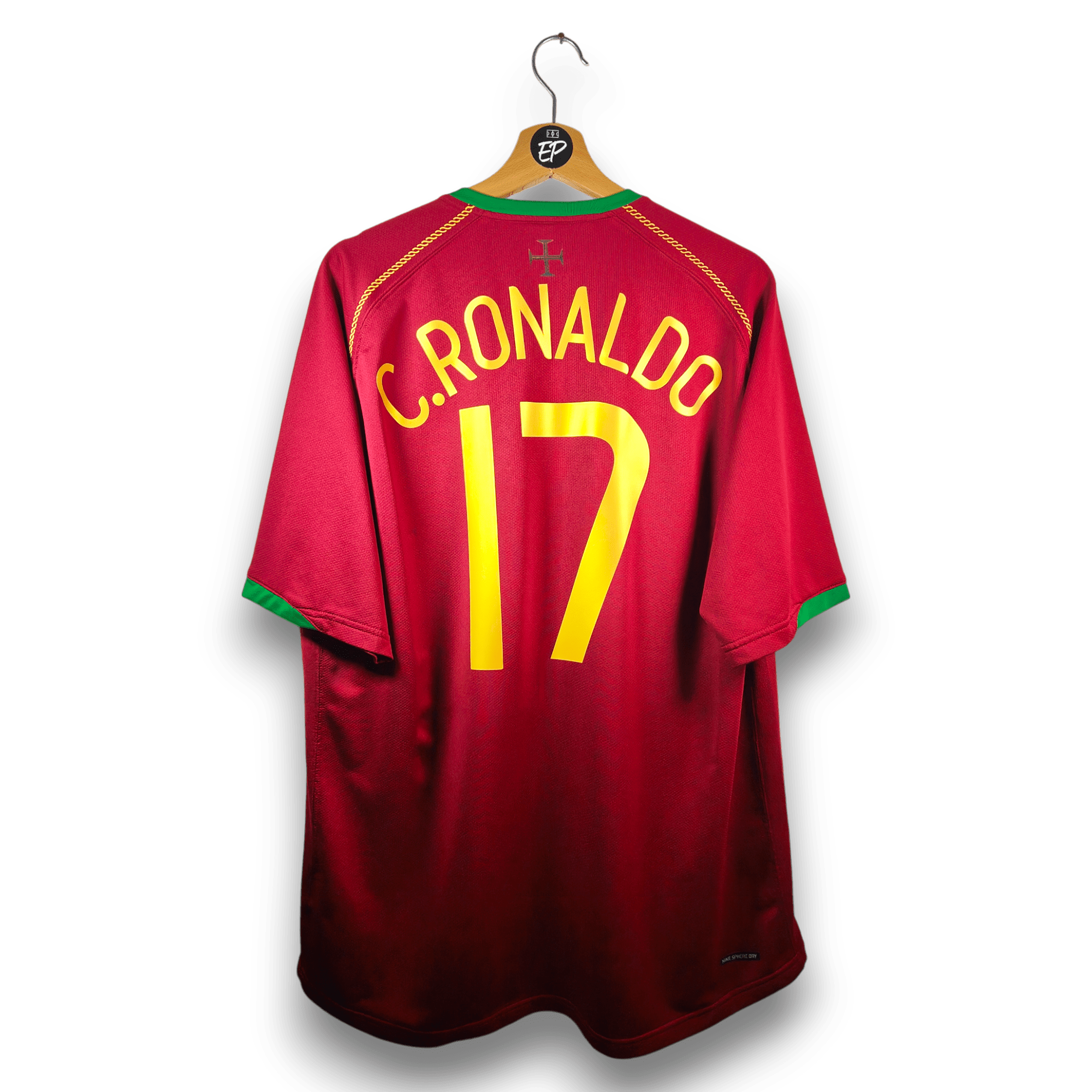2006 - 08 Portugal Home Shirt Ronaldo 17 - 8.5/10 - (XL) - Eternal Pitch