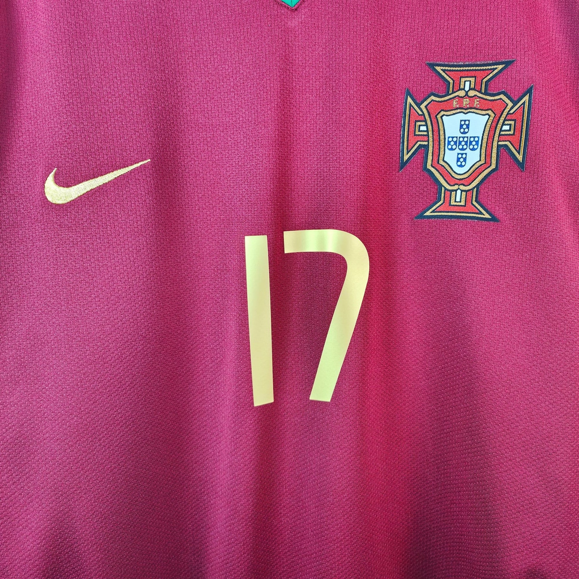 2006 - 08 Portugal Home Shirt Ronaldo 17 - 8.5/10 - (XL) - Eternal Pitch
